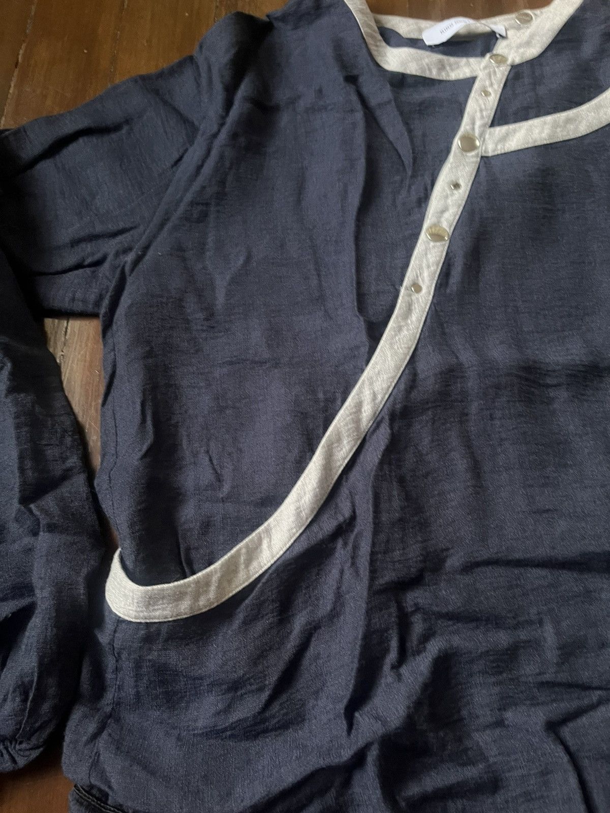 Kiko Kostadinov SS21 Kiko Kostadinov Navy Isaac Shirt Size US M / EU 48-50 / 2 - 3 Thumbnail