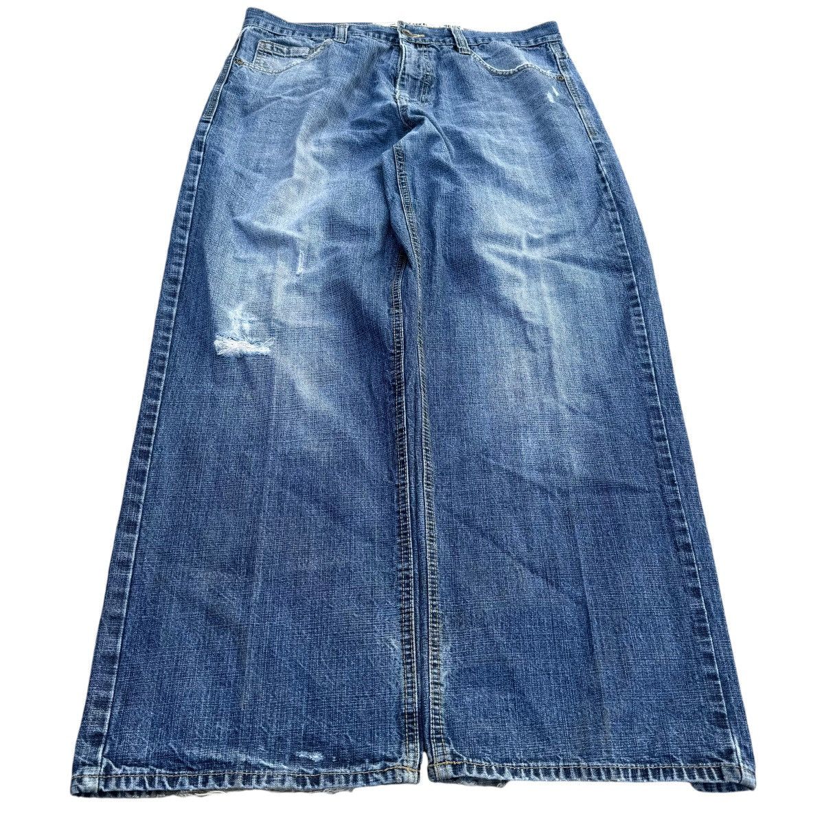 Avirex × Southpole Wide Leg AVIREX Washed Baggy Y2K Jeans Skater Southpole Size US 36 / EU 52 - 4 Thumbnail