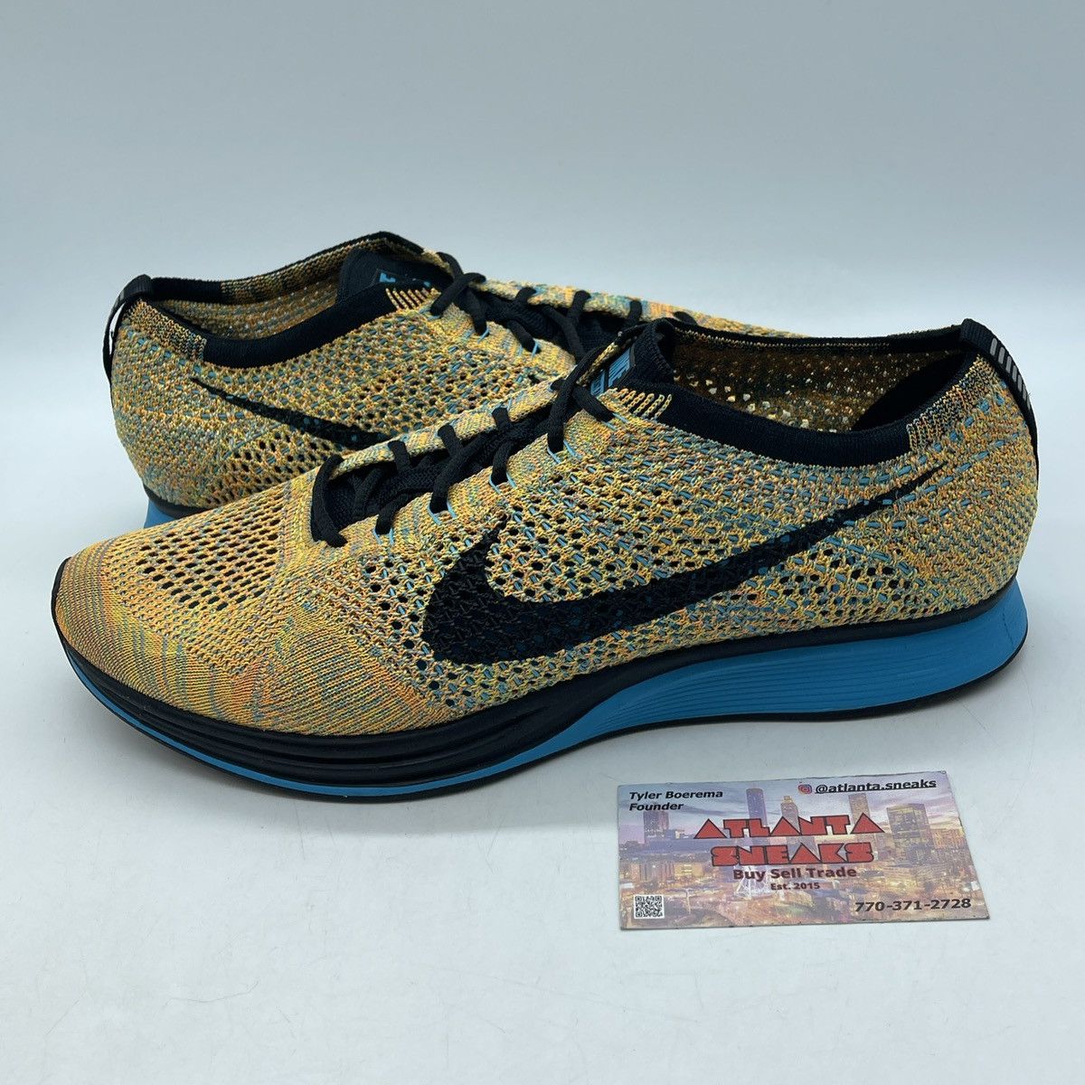 Nike Flynit racer sherbet Size US 11 / EU 44 - 1 Thumbnail