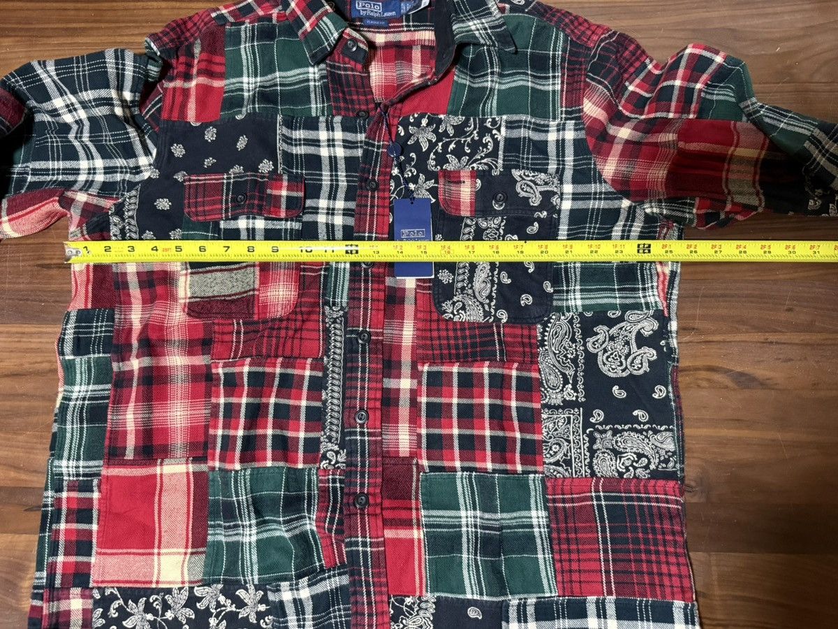 Polo Ralph Lauren Polo Ralph Lauren Classic Fit Patchwork Flannel Workshirt XL Size US XL / EU 56 / 4 - 9 Thumbnail