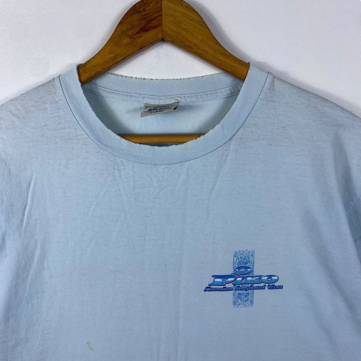Vintage Vintage Distressed PIKO Hawaiian Longboard Wear Surf Tee Size US L / EU 52-54 / 3 - 5 Thumbnail
