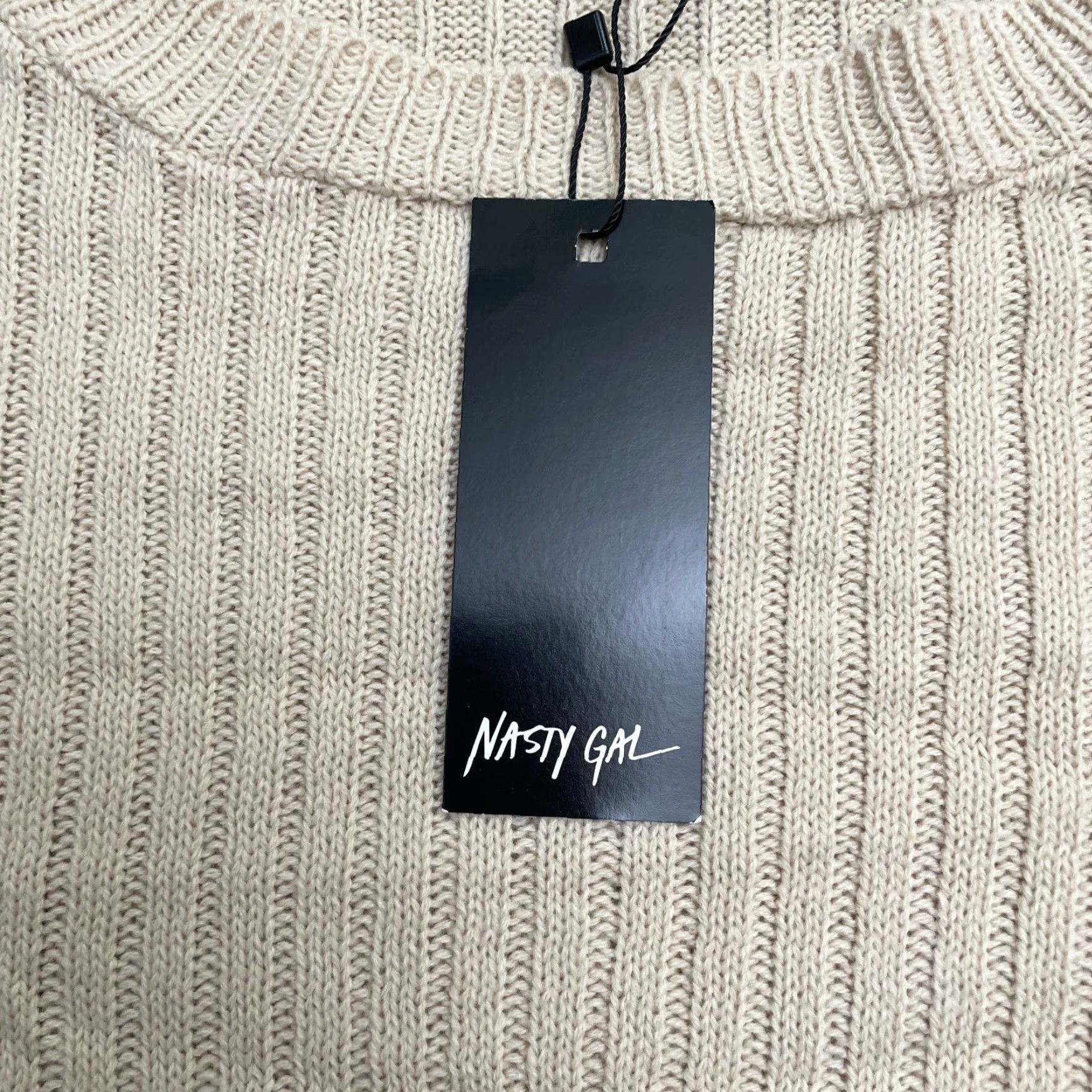 AQUA Nasty Gal Lounge Sweater Pullover Womens Plus Size 14/16 Gray Crew Neck NWT New Size XL / US 12-14 / IT 48-50 - 4 Thumbnail