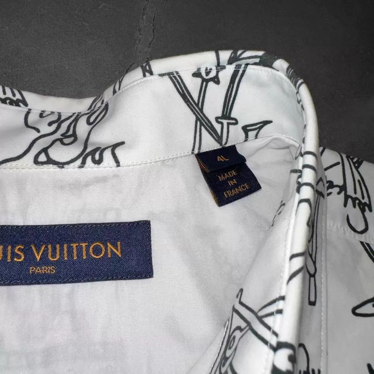 Louis Vuitton LV Allover Letter Logo Short Sleeve Shirt 4L Size US XXL / EU 58 / 5 - 4 Thumbnail