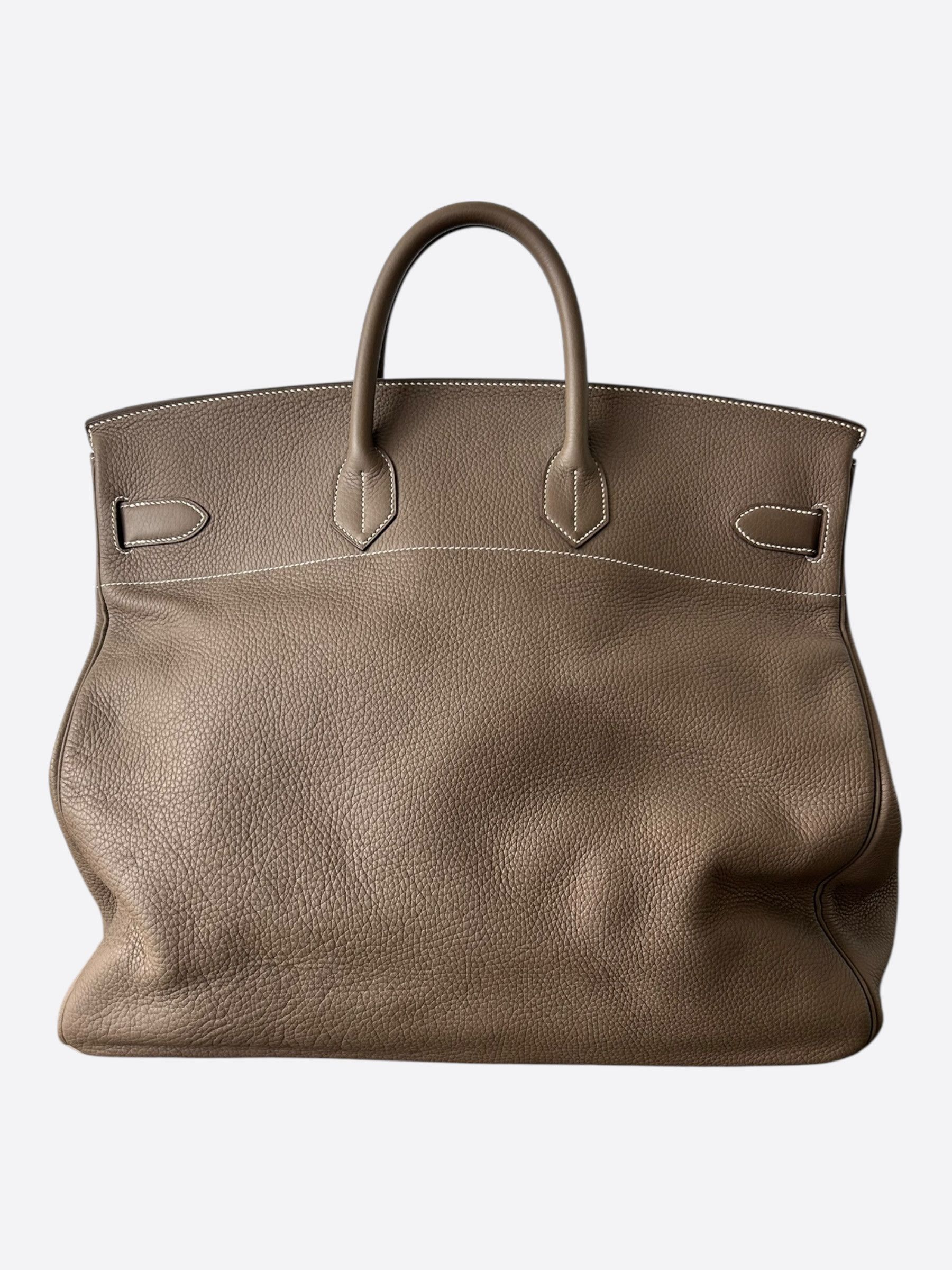 Hermes Hermes Etoupe Togo & Palladium Hardware HAC Birkin 50 Size ONE SIZE - 3 Thumbnail