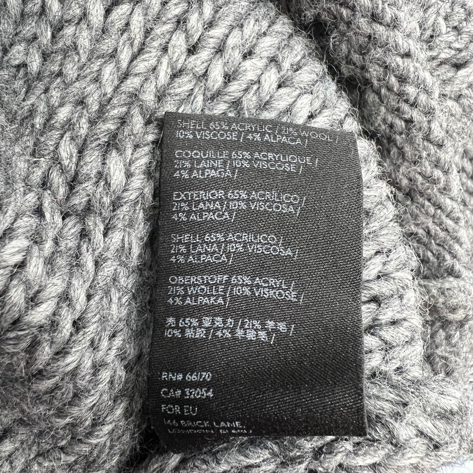 Anthropologie Anthropologie Lottie Sweater Grey Turtleneck Chunky Knit Size XL / US 12-14 / IT 48-50 - 8 Thumbnail