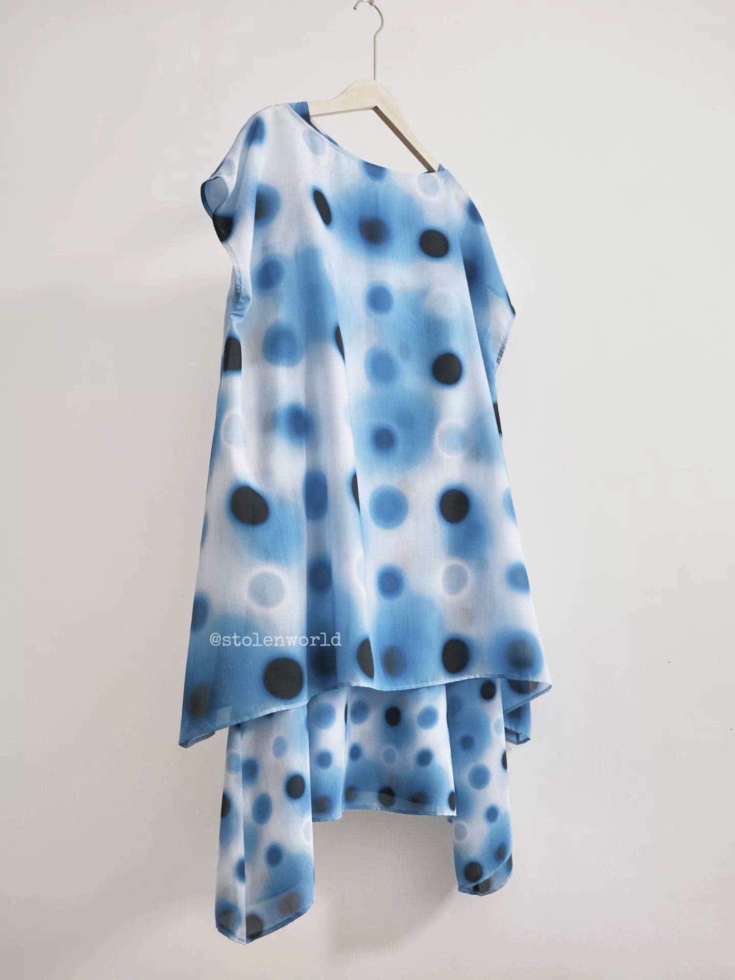 Issey Miyake issey miyake blue polka dot outfit set Size S / US 4 / IT 40 - 1 Thumbnail