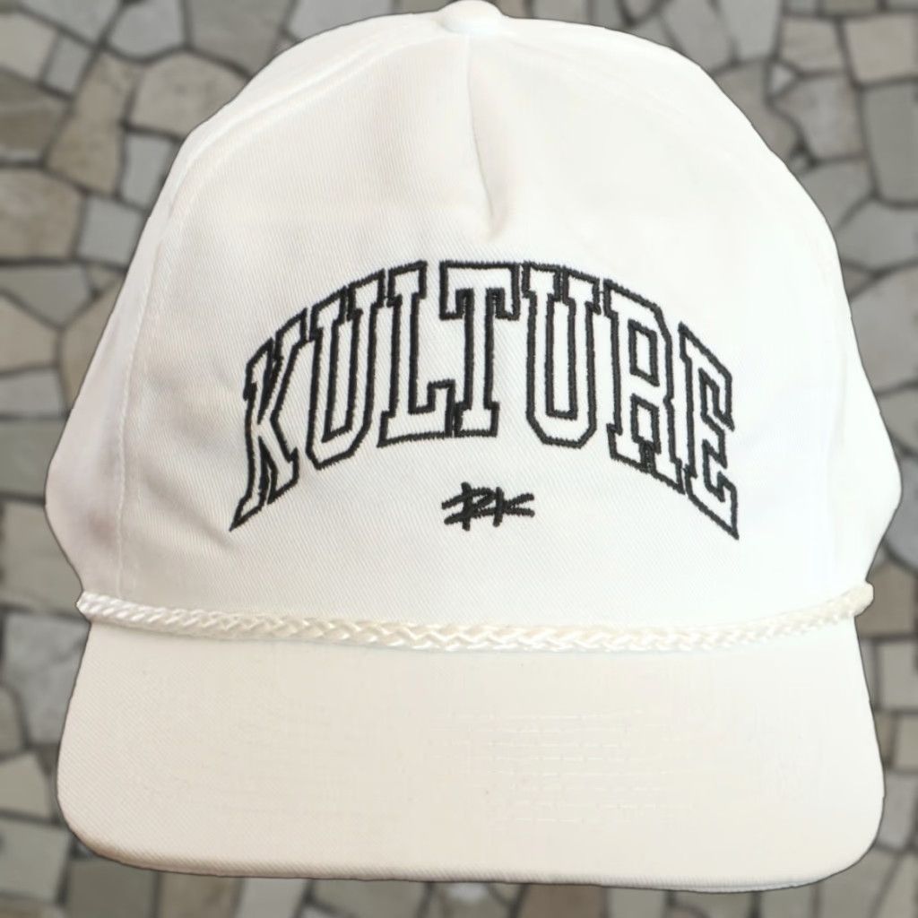 Vintage VINTAGE Raw Kulture by Cobra White Twill Snapback Hat Men One Size Size ONE SIZE - 1 Thumbnail