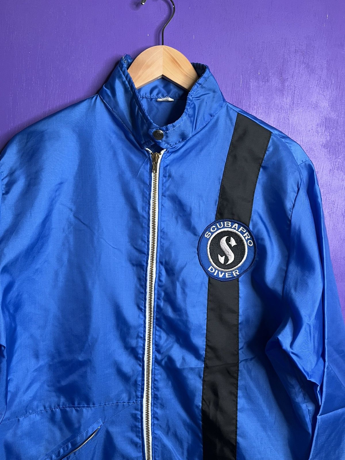 Vintage Vintage 70s Pro scuba diver racing stripe jacket Size US L / EU 52-54 / 3 - 3 Thumbnail