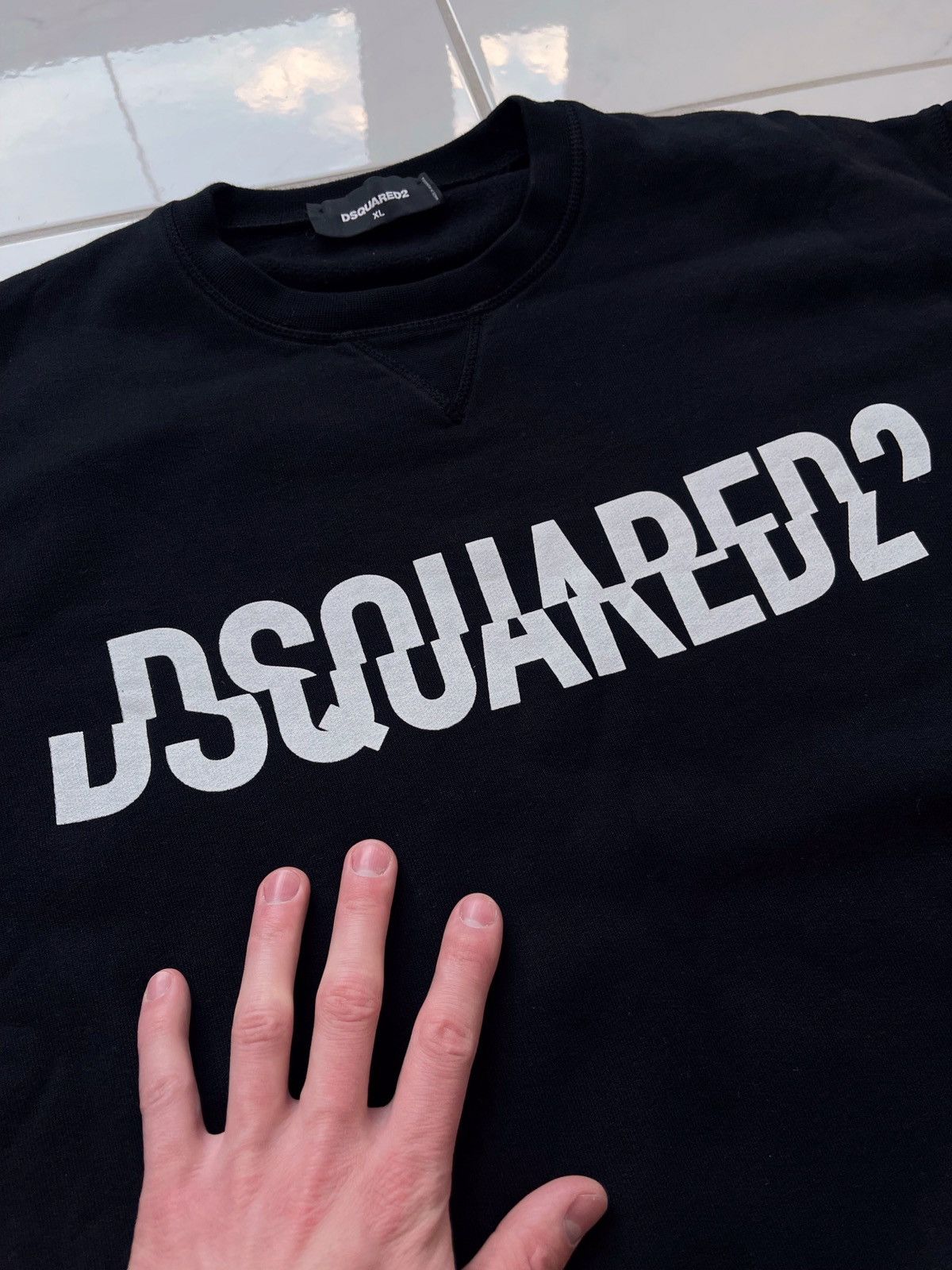 Dsquared2 Dsquared2 Big Logo Sweatshirt Black Size US XL / EU 56 / 4 - 4 Thumbnail