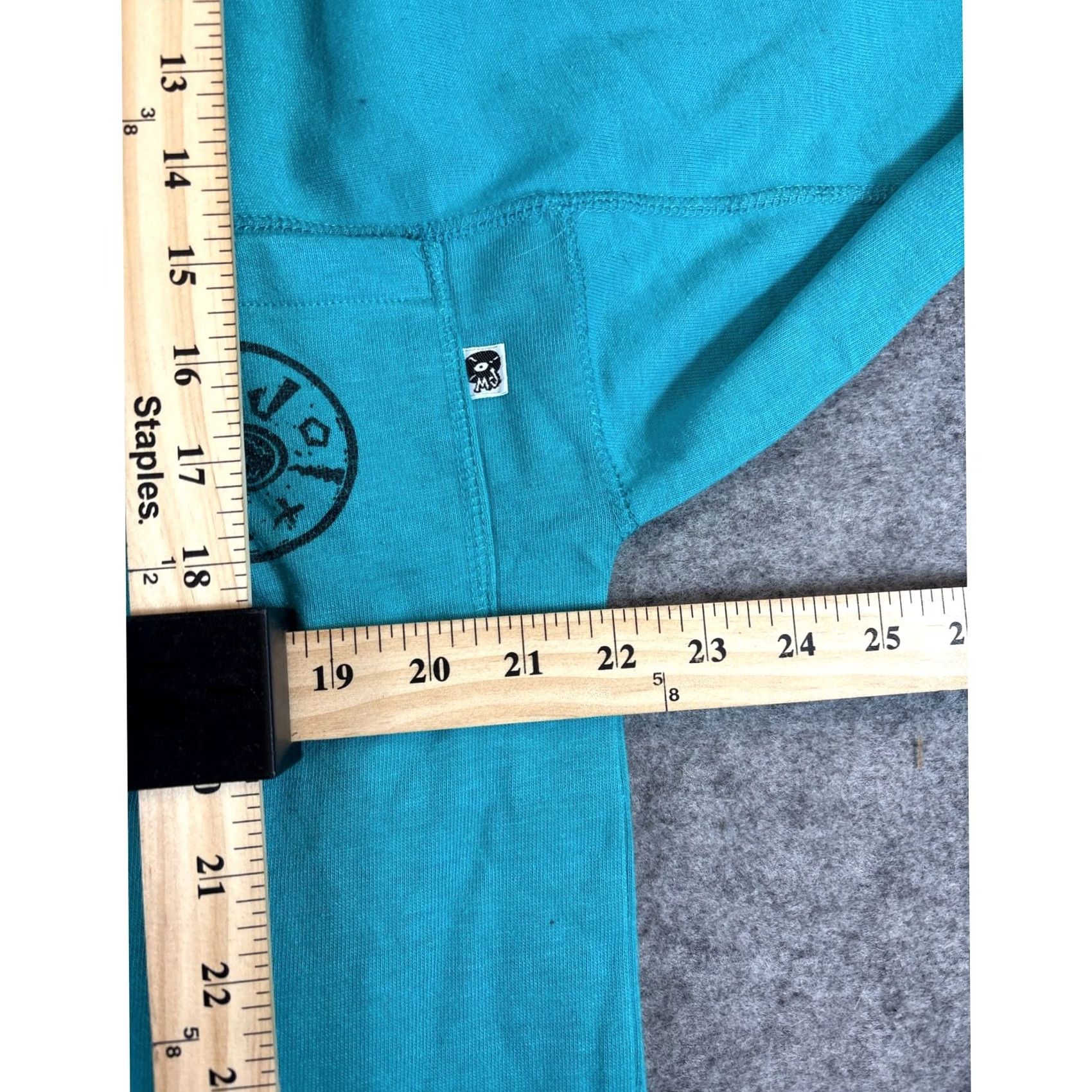 Vintage Michael Jackson Polo Shirt Mens Large Blue Long Sleeve Y2K Mj 1/4 Zip, Men's — image 5 of 6