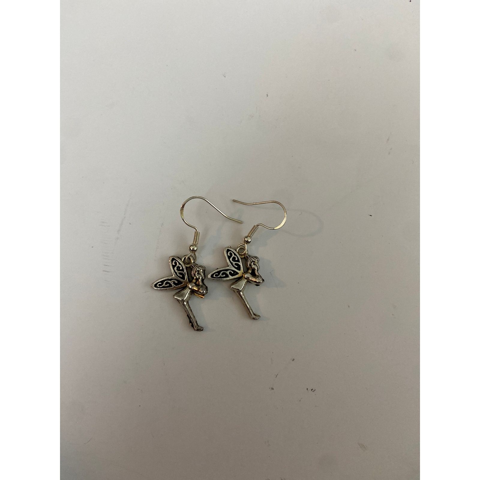Handmade Cute handmade fairy earrings silver tone Size ONE SIZE - 1 Thumbnail