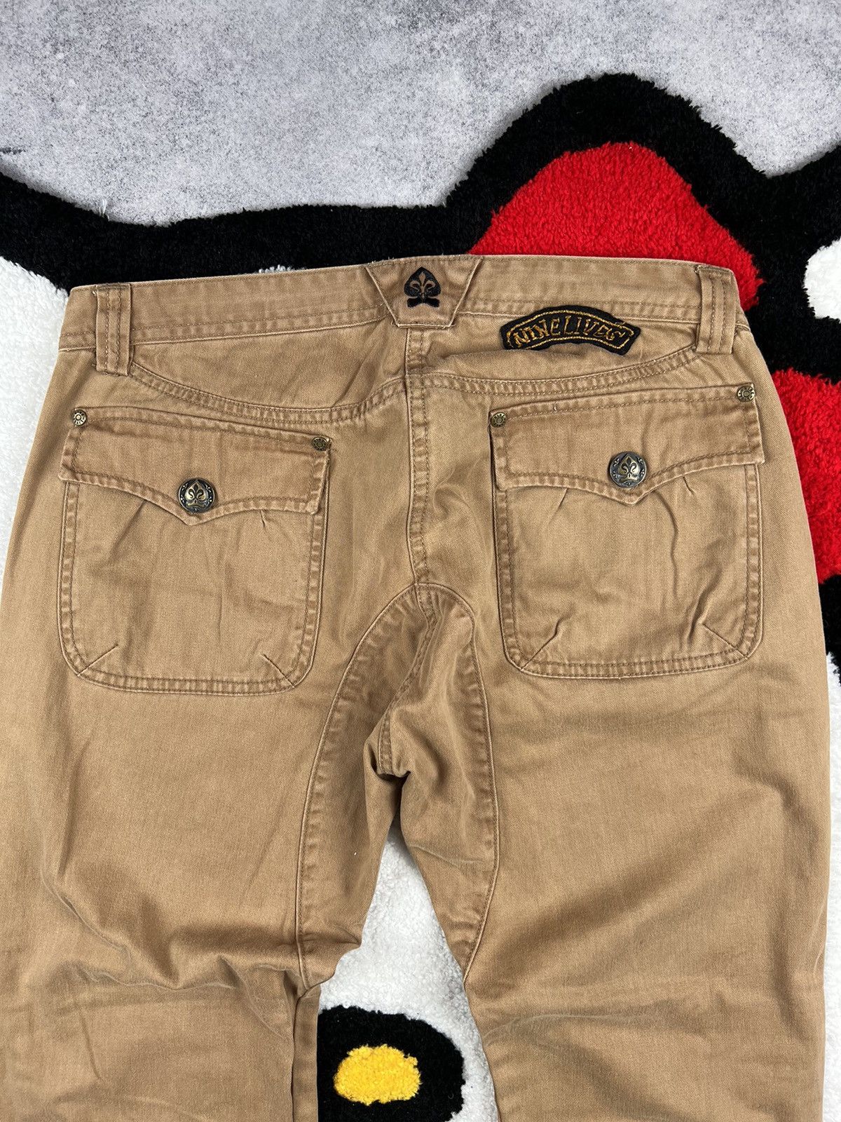 Vintage Vintage Nine Lives Grunge Punk Western Y2K Japanese Pants Size 31" - 11 Thumbnail