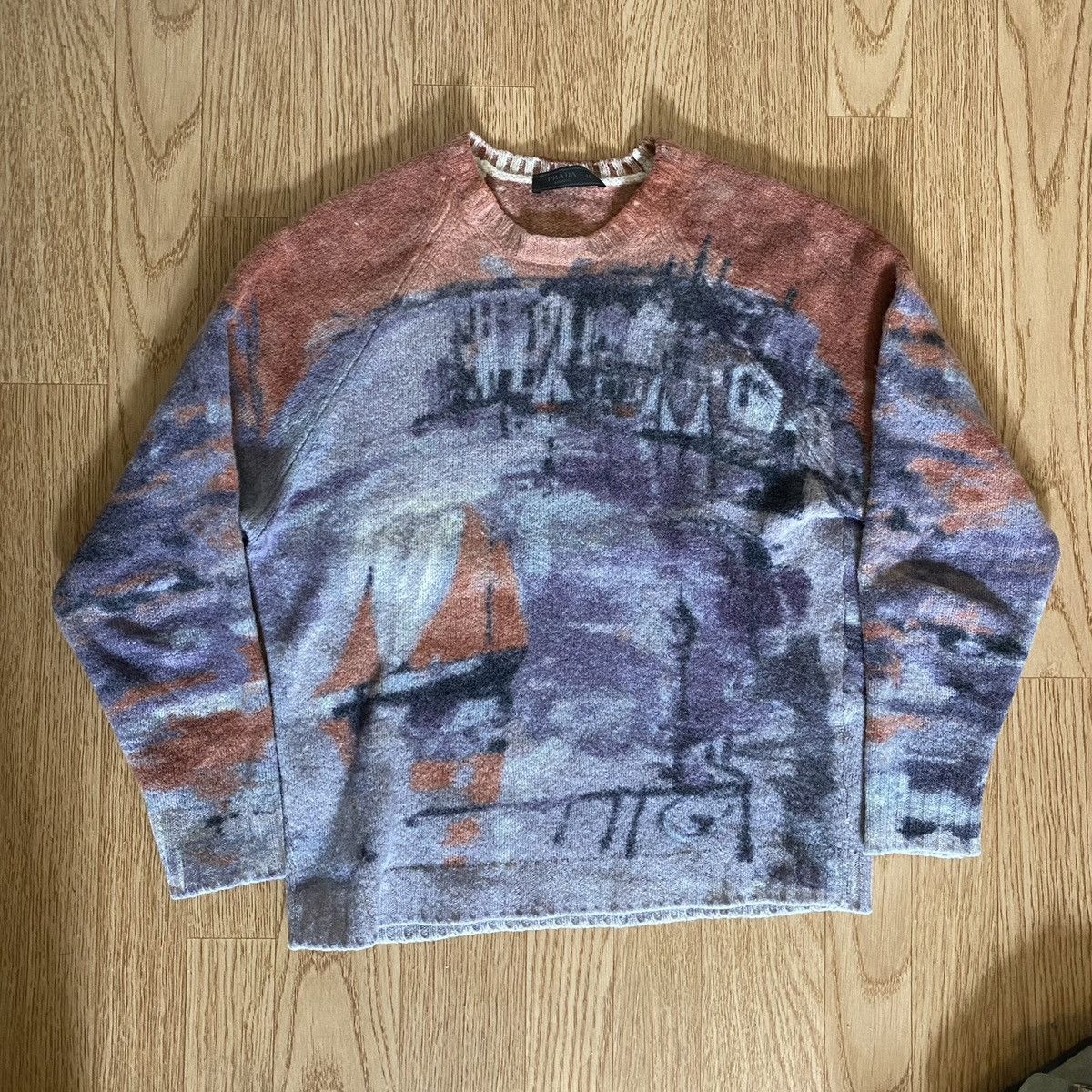 Prada AW17 “Shetland Village” Wool Sweater