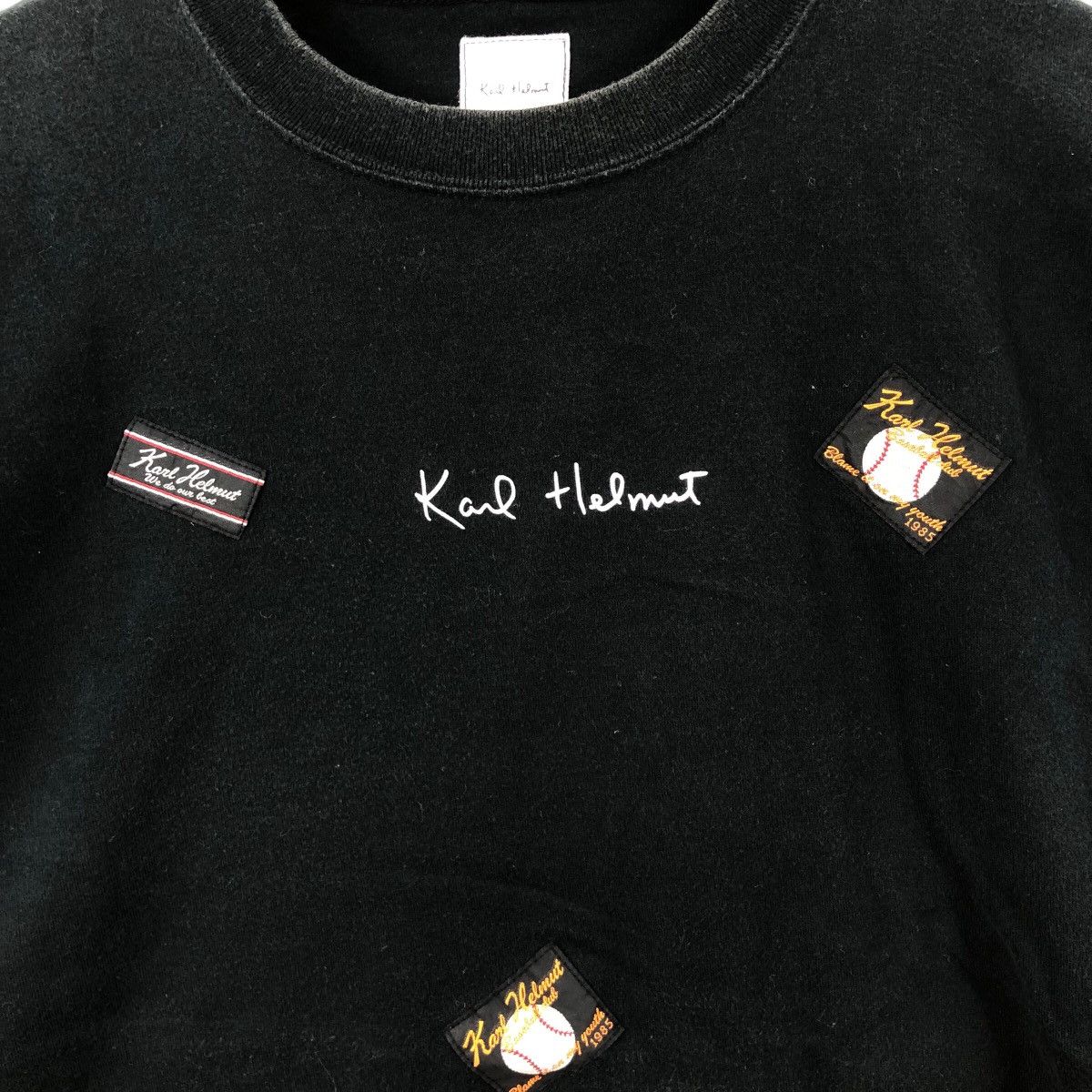 Japanese Brand Vintage KARL HELMUT Long Sleeve AOP Logo Japanese Brand Size US L / EU 52-54 / 3 - 3 Thumbnail