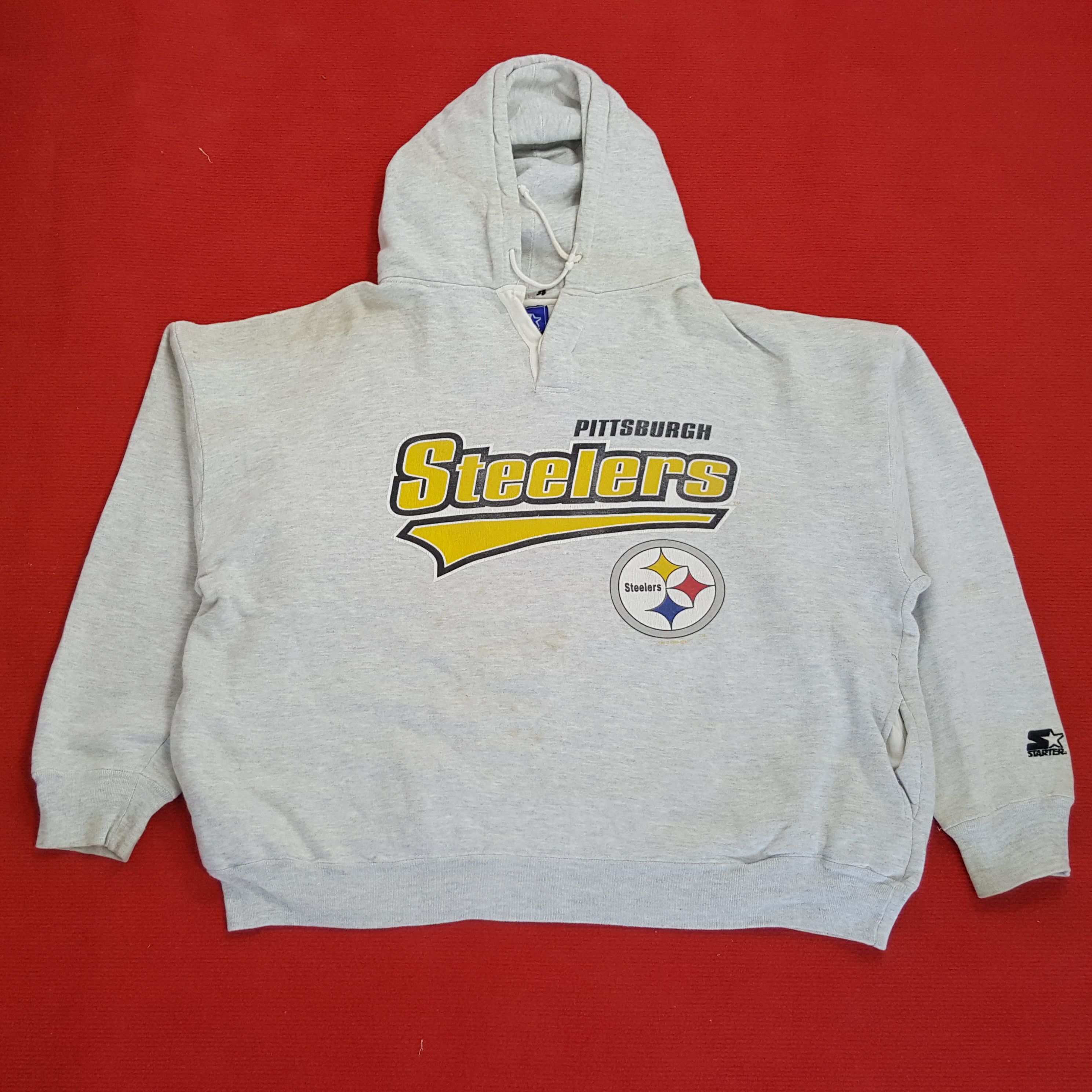 NFL × Starter × Vintage Pittsburgh Steelers NFL Team Starter Hoodies Size US XXL / EU 58 / 5 - 1 Thumbnail