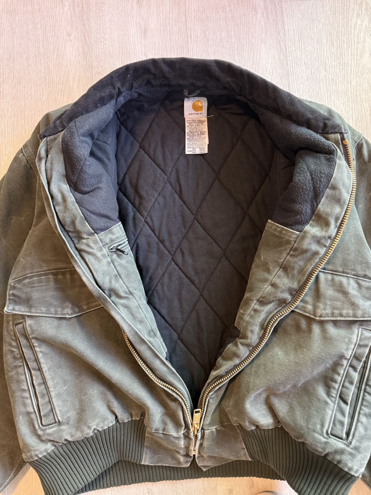 Carhartt Vintage Carhartt J165 Mos Bomber Jacket Green XXl Size US XXL / EU 58 / 5 - 3 Thumbnail