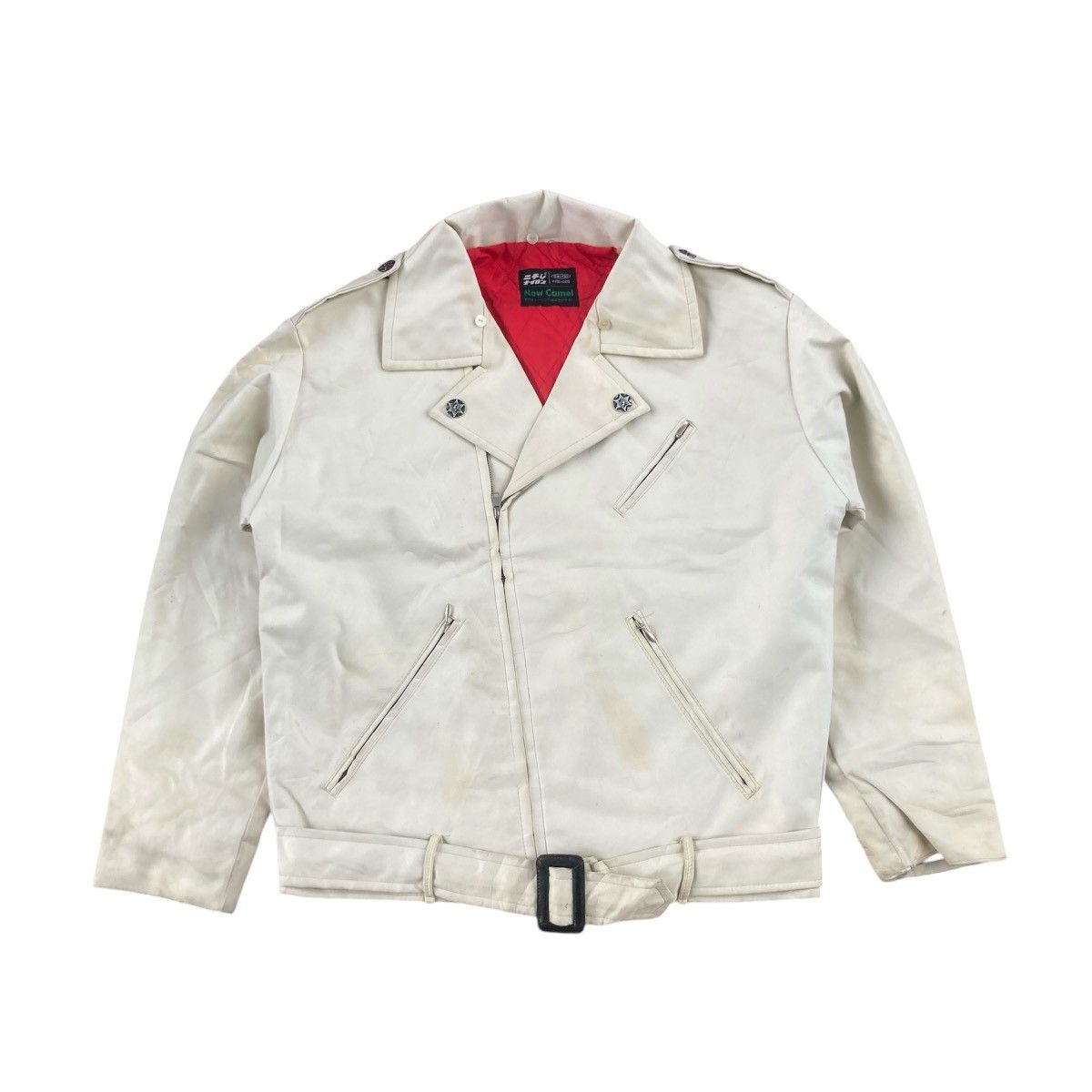 Japanese Brand NEW CAMEL LEATHER BIKER JACKET Size US L / EU 52-54 / 3 - 2 Thumbnail