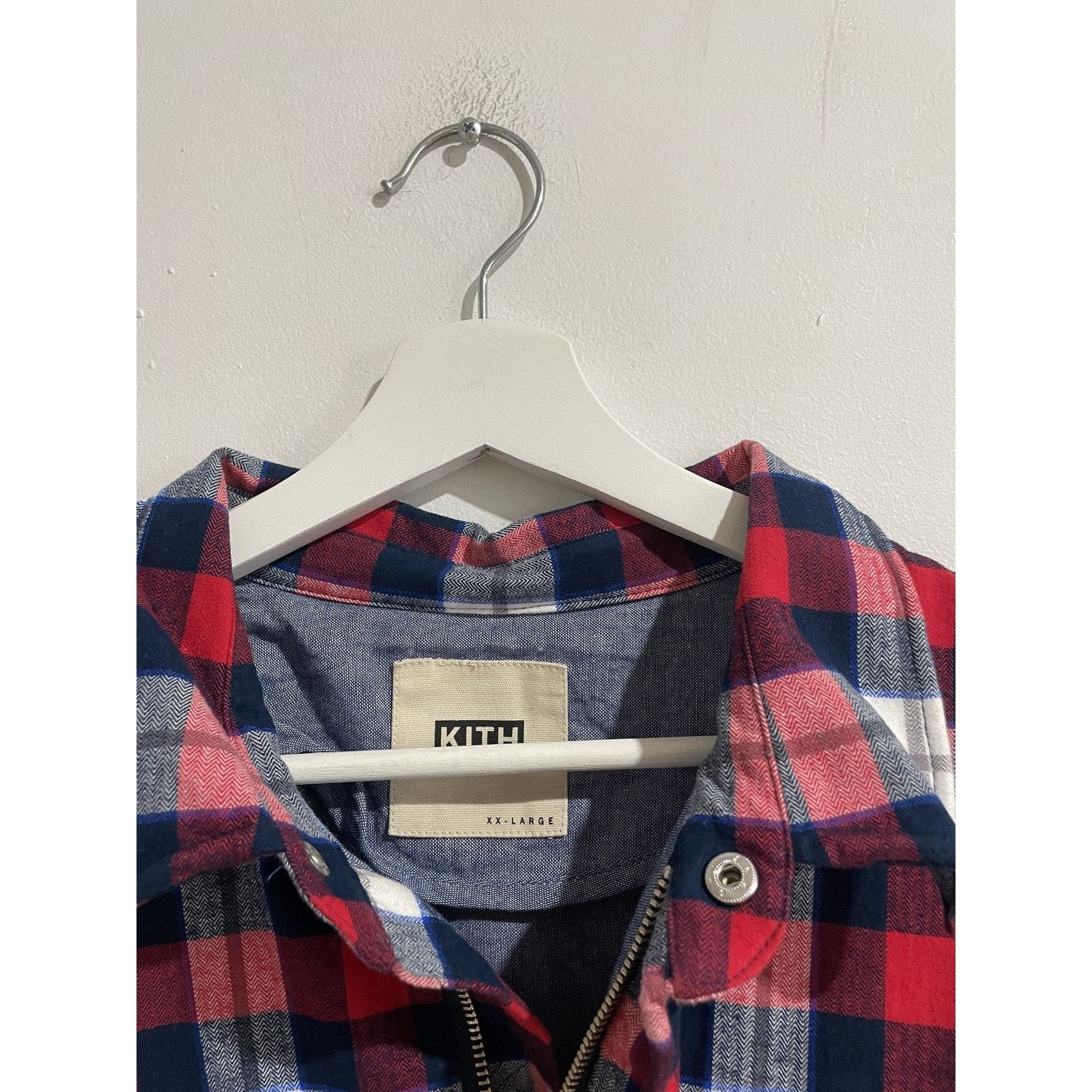 Kith KITH BUTTON UP FLANNEL RED WHITE BLUE SIZE XXL NEW Size US XXL / EU 58 / 5 - 2 Thumbnail