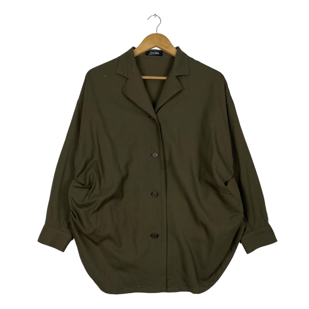Jean Paul Gaultier × Vintage 💥80s JPG OLIVE BUTTON BAGGY STYLE Size US M / EU 48-50 / 2 - 1 Thumbnail