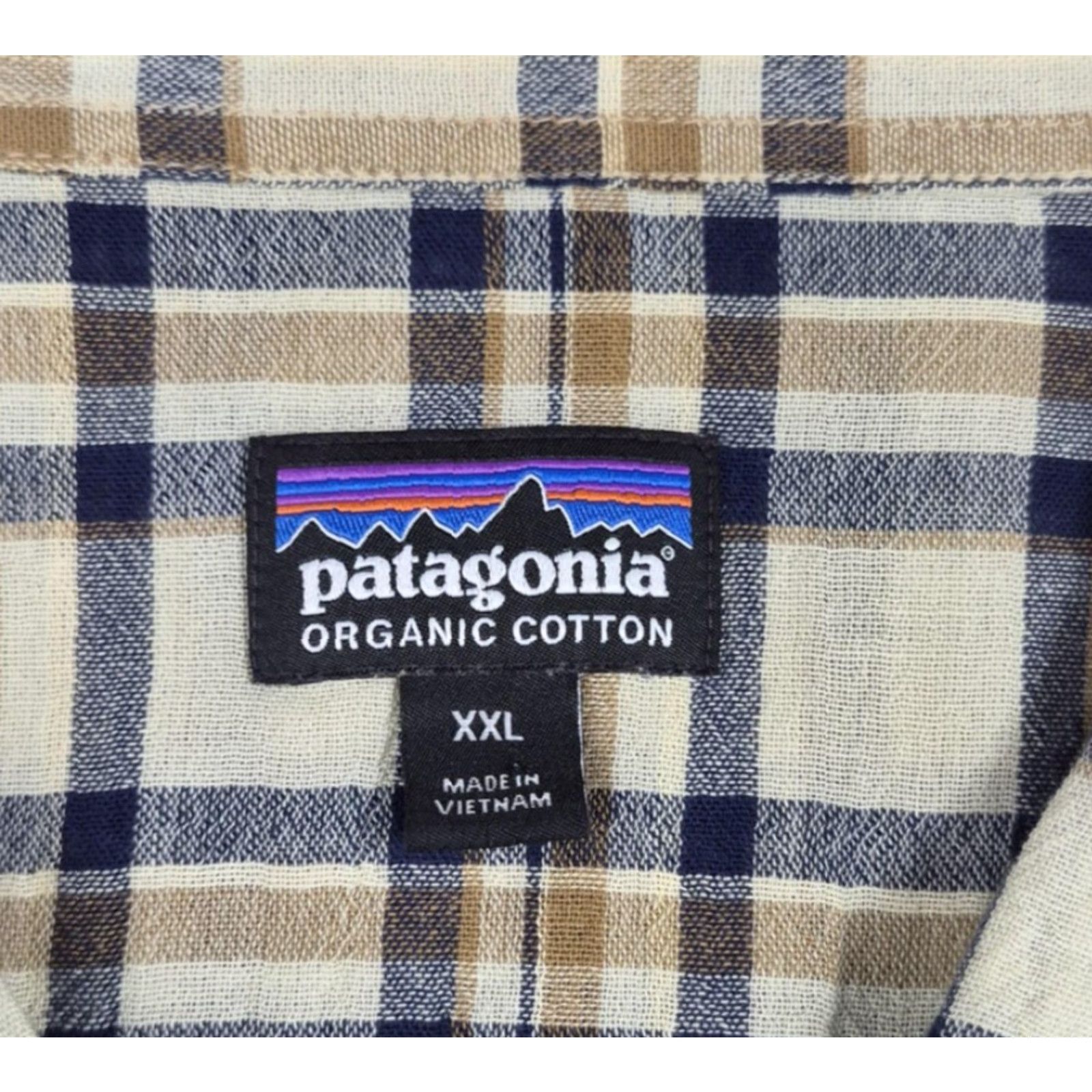 Patagonia Patagonia Button Up Shirt Mens 2XL Beige Plaid Cotton Long Sleeve Hipster Size US XXL / EU 58 / 5 - 5 Thumbnail
