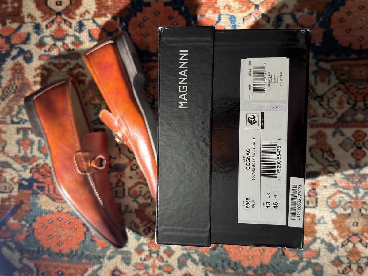 Magnanni Magnanni x Saks fifth Avenue style: 19958 Cognac loafers Size US 13 / EU 46 - 6 Thumbnail