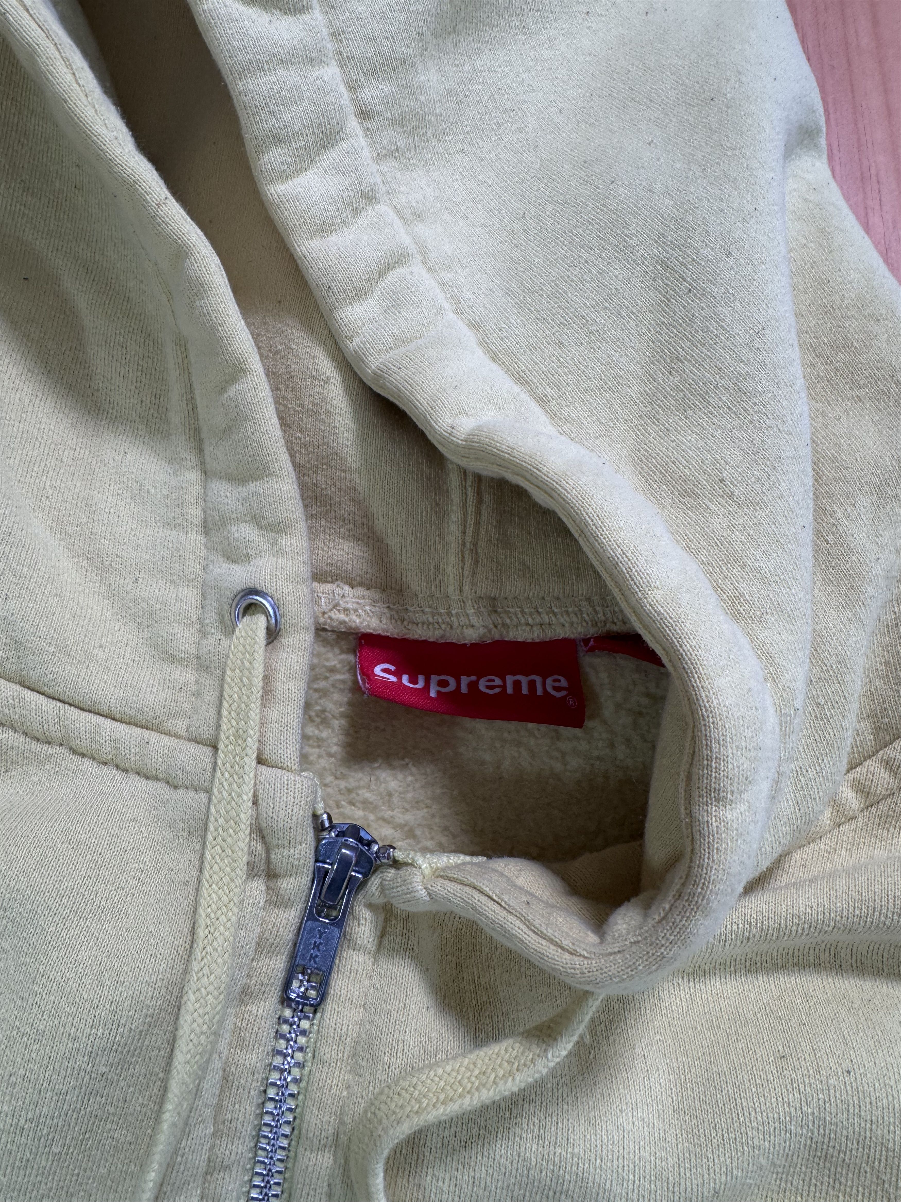 Supreme Supreme Lime Yellow Small Box Logo Zip Up Hoodie Size US XL / EU 56 / 4 - 3 Thumbnail
