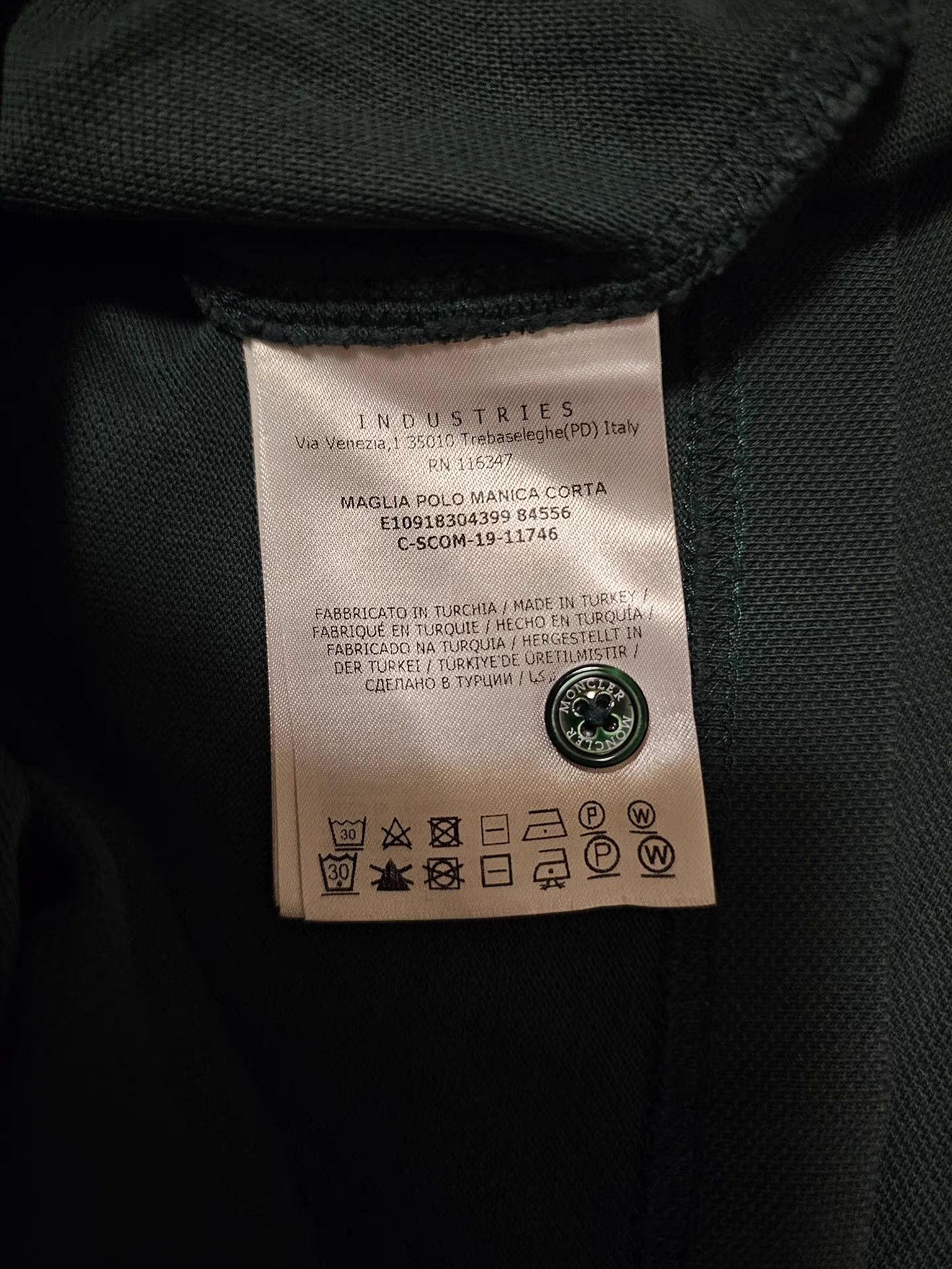 Moncler Moncler green short-sleeve polo shirt Size US M / EU 48-50 / 2 - 6 Thumbnail