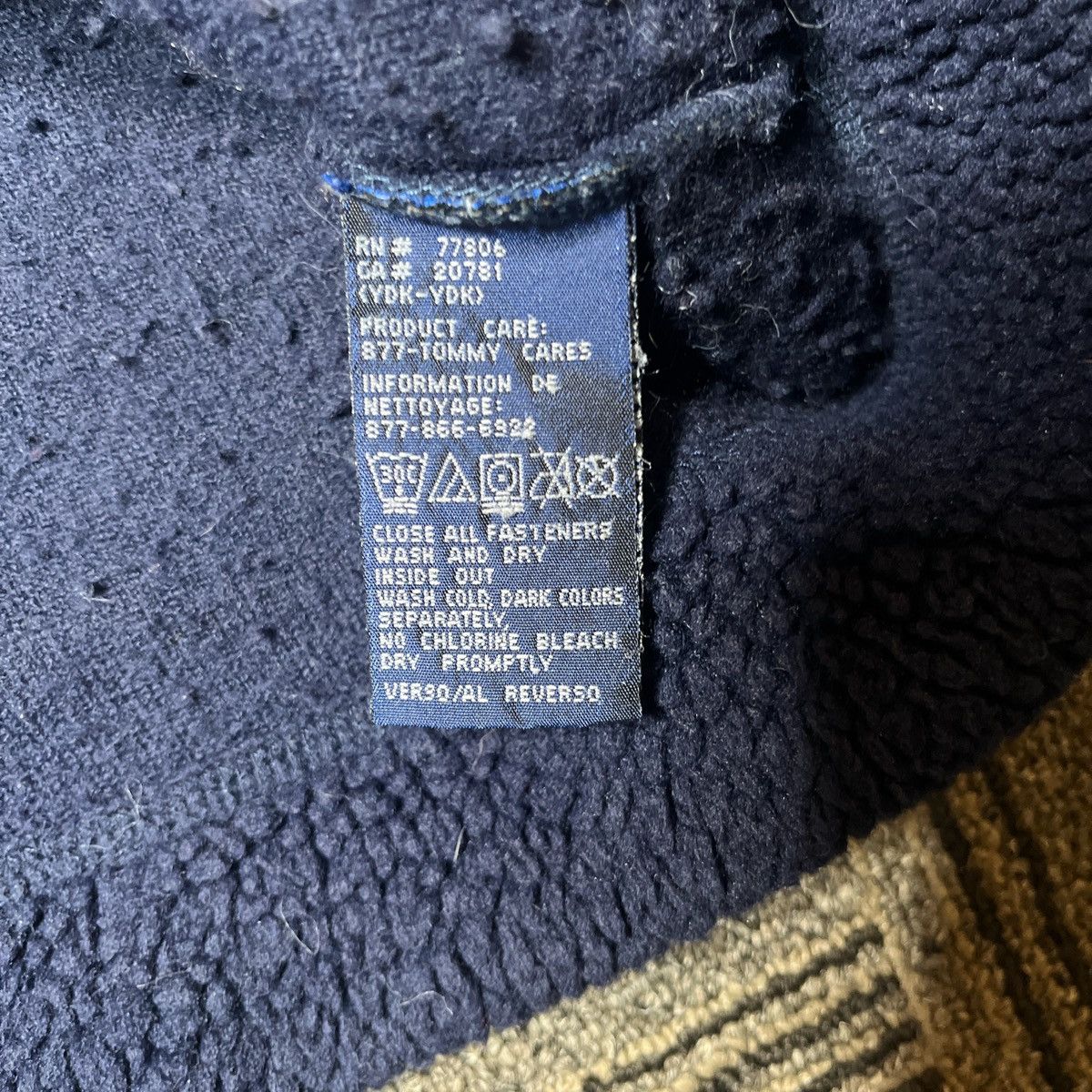 Tommy Hilfiger Y2K Tommy Hilfiger Fleece Quarter Zip Sweatshirt Navy Rare Size US XL / EU 56 / 4 - 5 Thumbnail