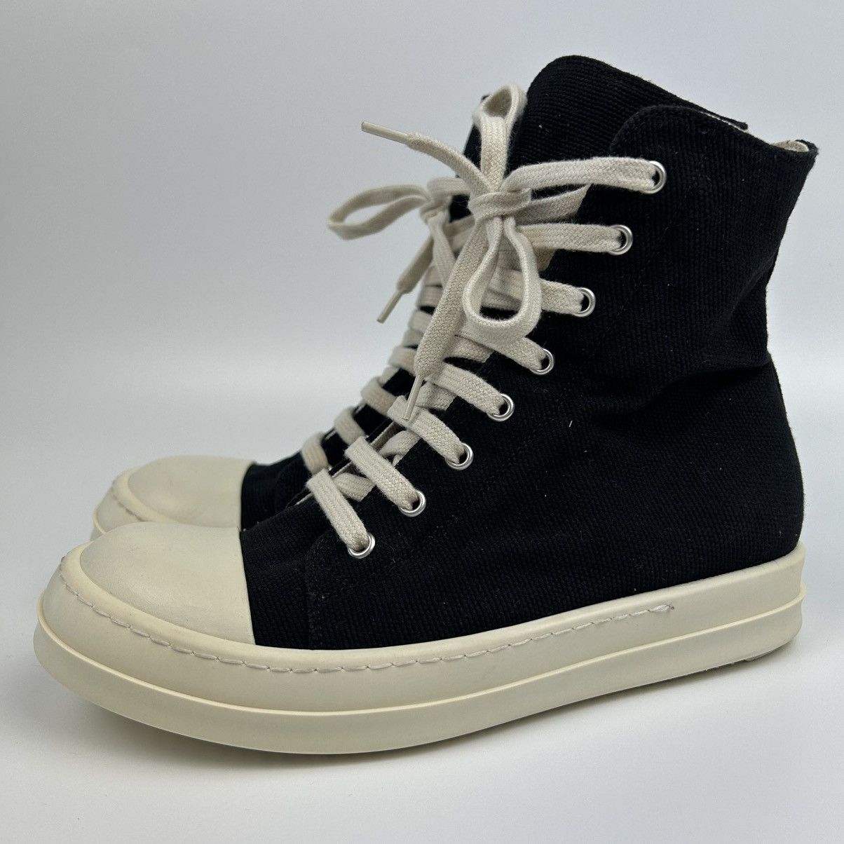 Lacquered High Top Ramones in Black – SVRN
