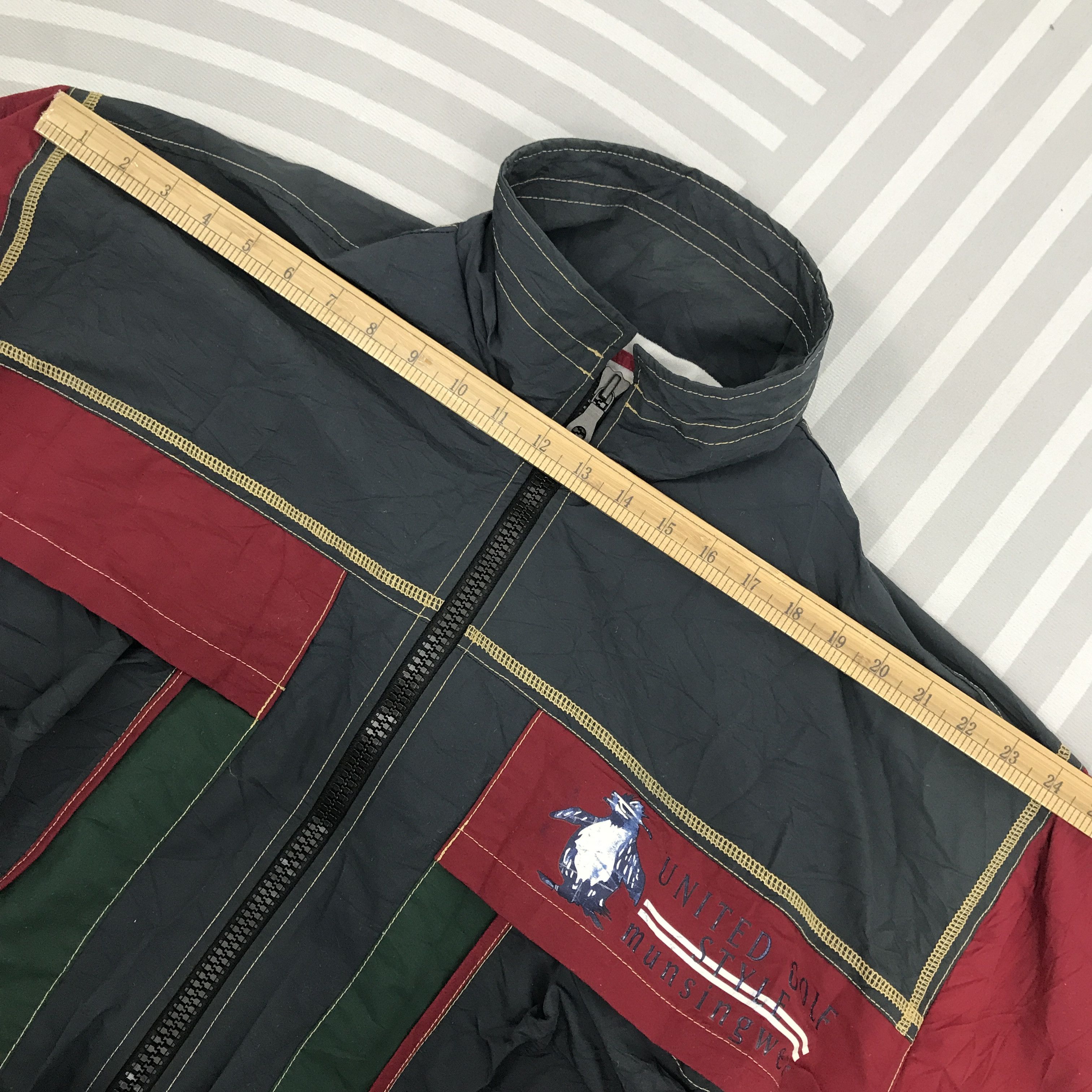 Japanese Brand × Vintage Vintage Munsing wear Full zipper light jacket Size US M / EU 48-50 / 2 - 6 Thumbnail