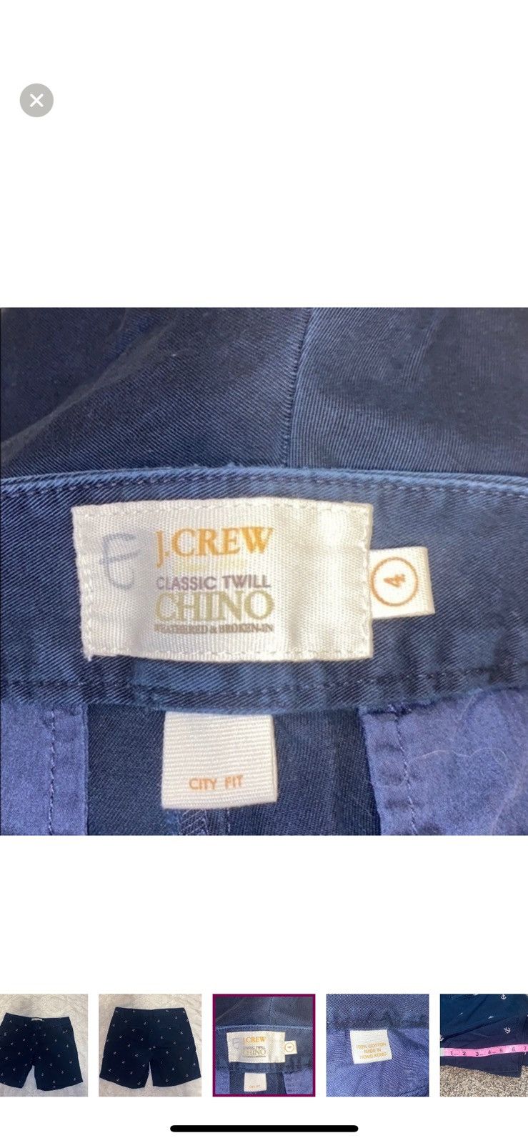 J.Crew J. Crew nautical blue chino shorts size 4 Size 27" / US 4 / IT 40 - 10 Thumbnail