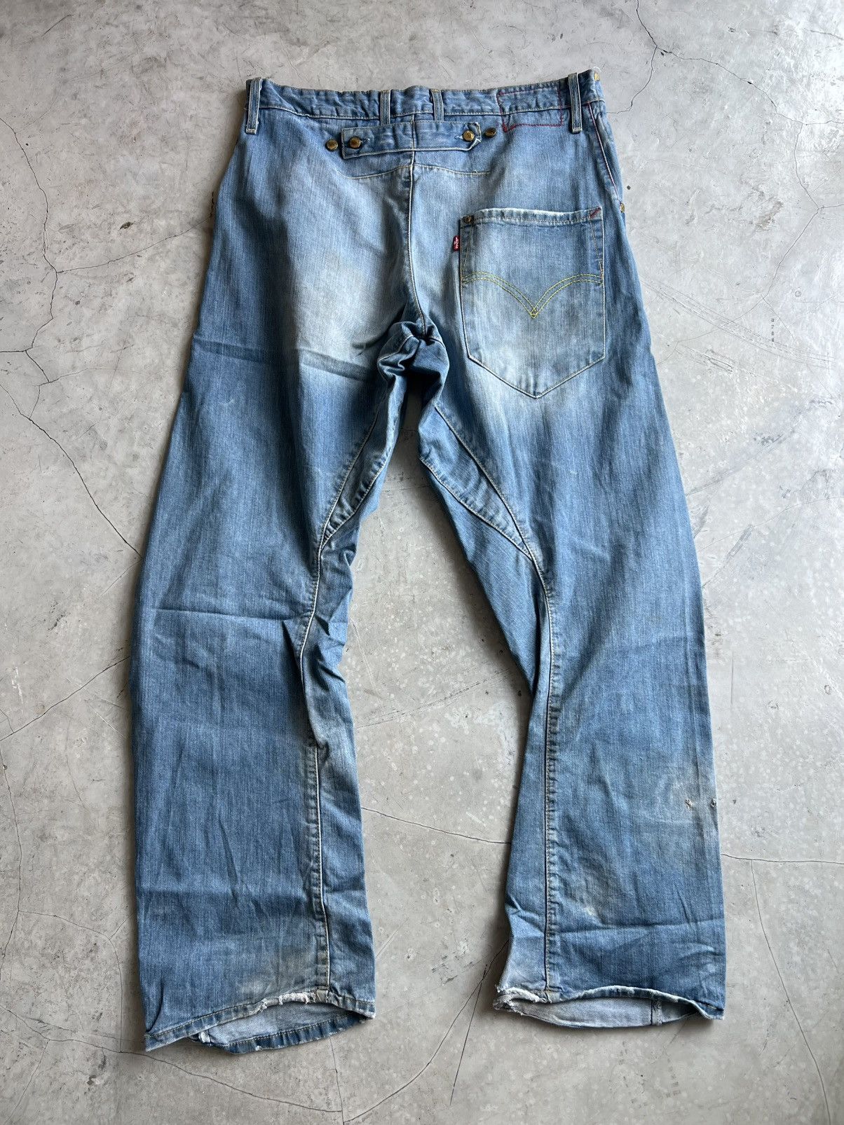 Levi's Levis Engineered Twisted Jeans Tag W34 Actual 36x33 Size US 36 / EU 52 - 5 Thumbnail