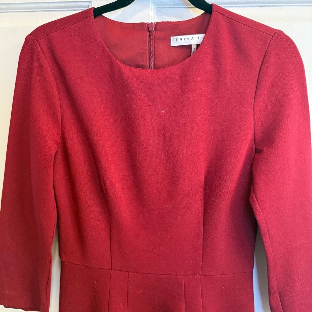Trina Turk Women's Trina Turk Dress, Size0?, Red Size XS / US 0-2 / IT 36-38 - 3 Thumbnail