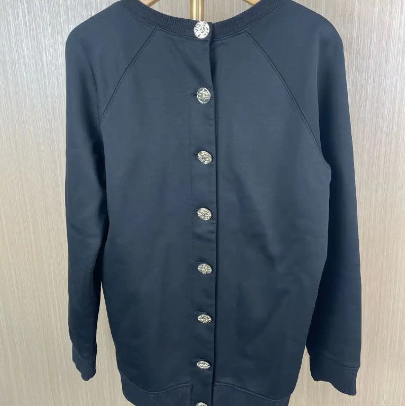 Chanel Chanel Black Cotton Women's Pullover 0089 Size S / US 4 / IT 40 - 1 Thumbnail