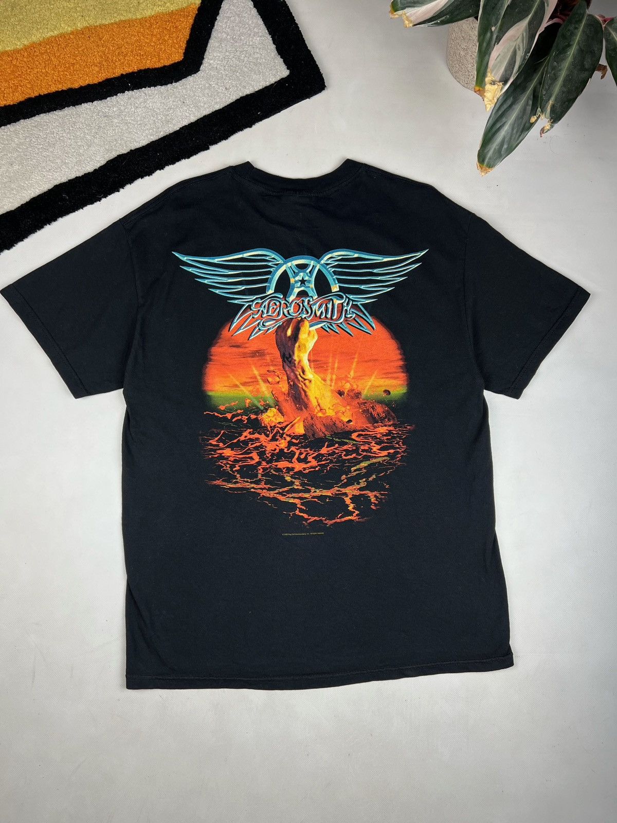 Band Tees × Vintage Vintage Aerosmith Band Tee rock tShirt Size US L / EU 52-54 / 3 - 2 Thumbnail