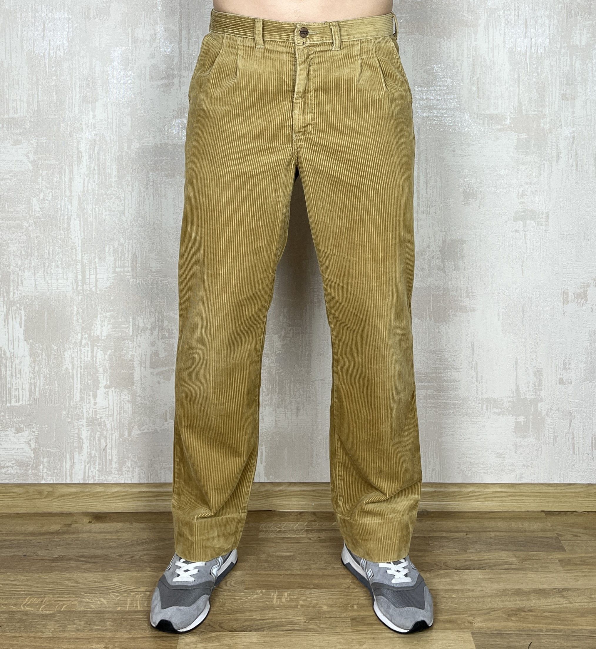 Vintage 70s 80s Wrangler Corduroy Vintage Chino Pants Eclair Zip Size US 34 / EU 50 - 1 Thumbnail