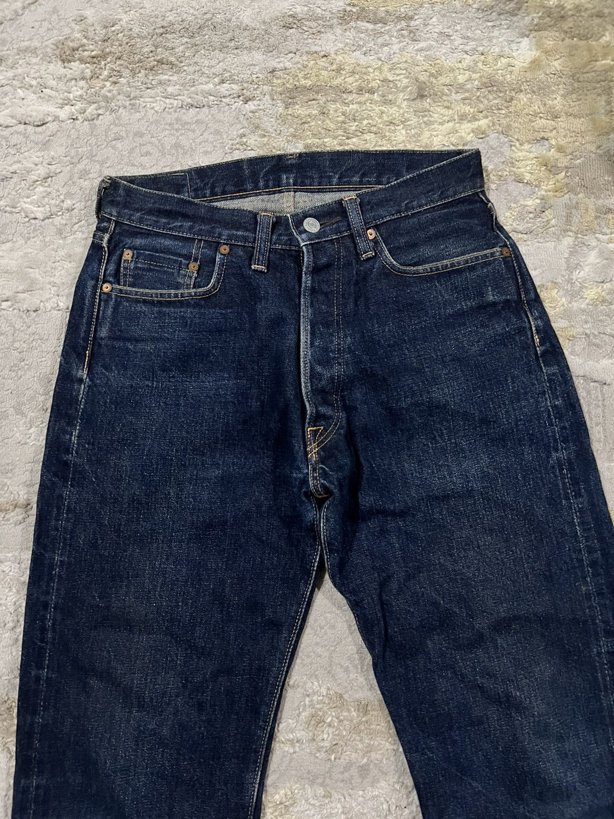 Denime Vintage Denime Orizzonti Leather Patch 14oz Selvaged Denim Size US 29 - 7 Thumbnail