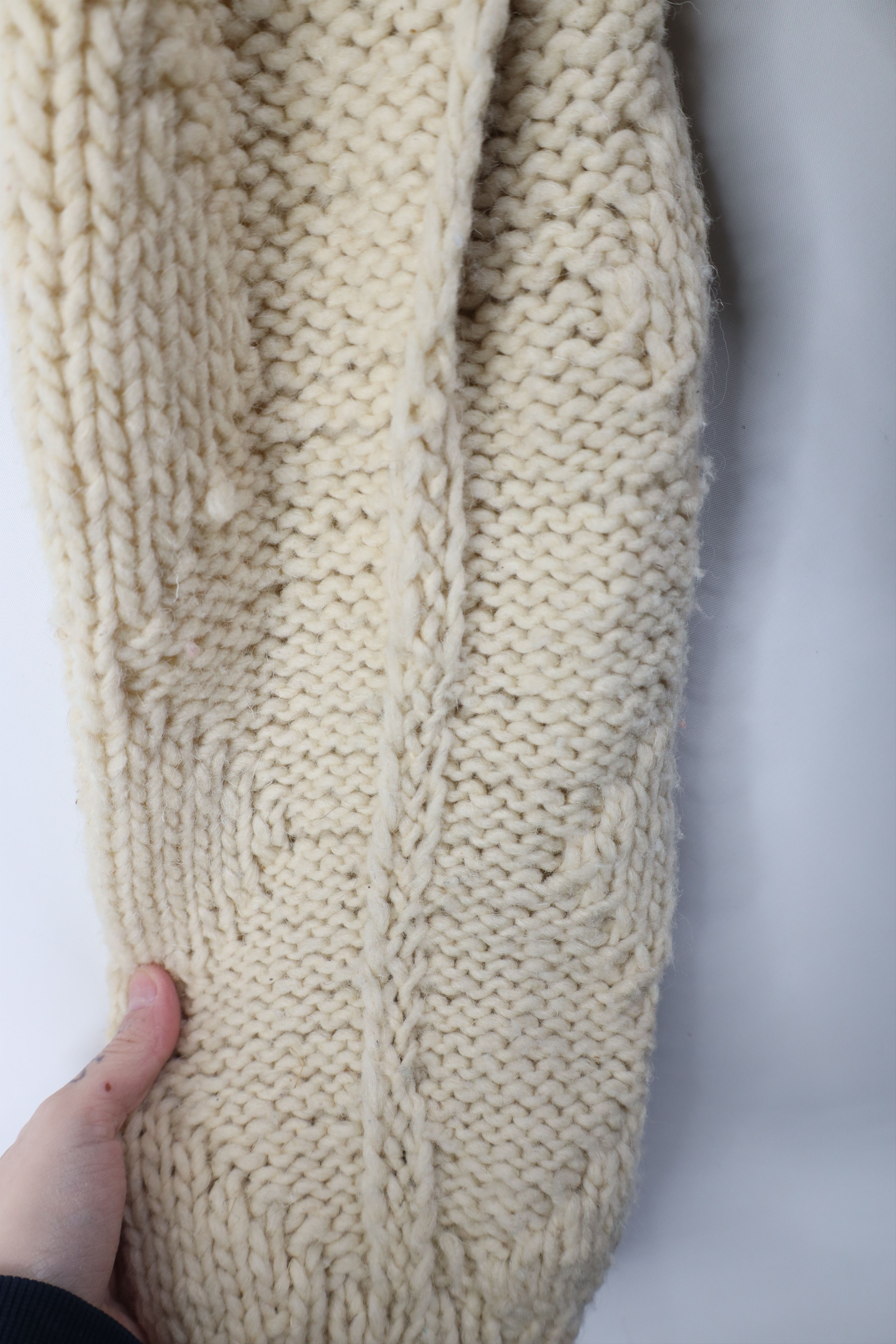 Vintage Vintage 50s 60s Streetwear Wool Chunky Fisherman Sweater Size US XL / EU 56 / 4 - 5 Thumbnail