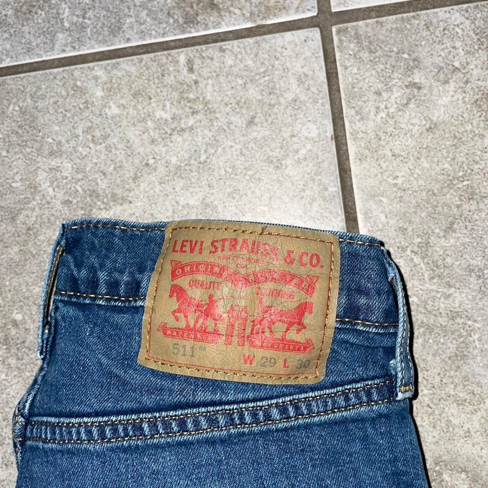 Levi's Levis 511 blue jeans denim Size US 29 - 2 Thumbnail