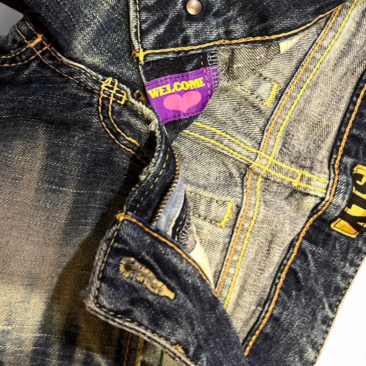 SLY Vintage Y2K Japanese brand SLY low rise flared jeans Size 25" / US 0 / IT 36 - 5 Thumbnail