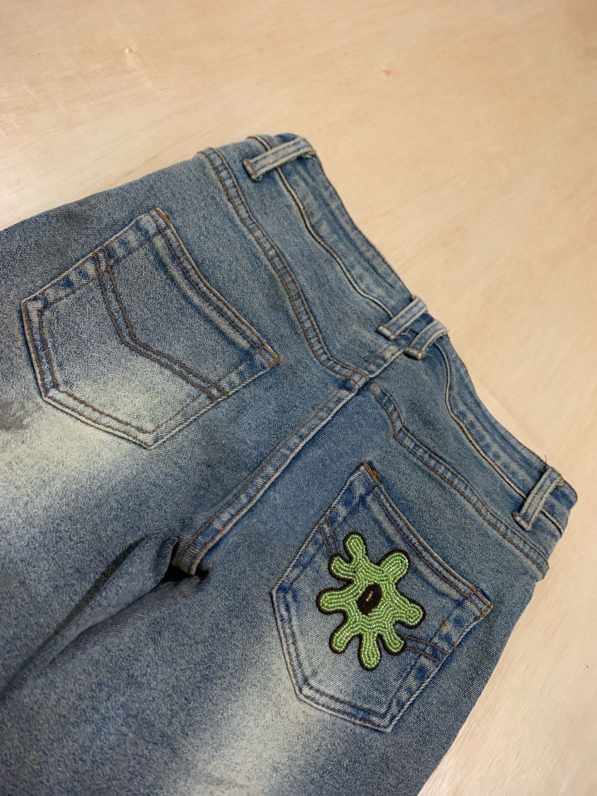 20471120 × Japanese Brand × Vintage Vintage Flare Gothic Jeans Bootcut Size 28" / US 6 / IT 42 - 4 Thumbnail