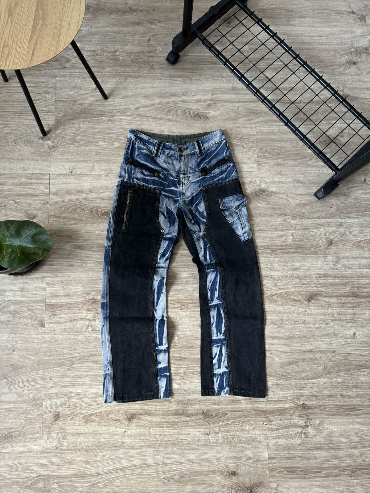 Vintage Vintage Y2K Japanese Style Double Knee Washed Denim Jeans Size US 32 / EU 48 - 4 Thumbnail