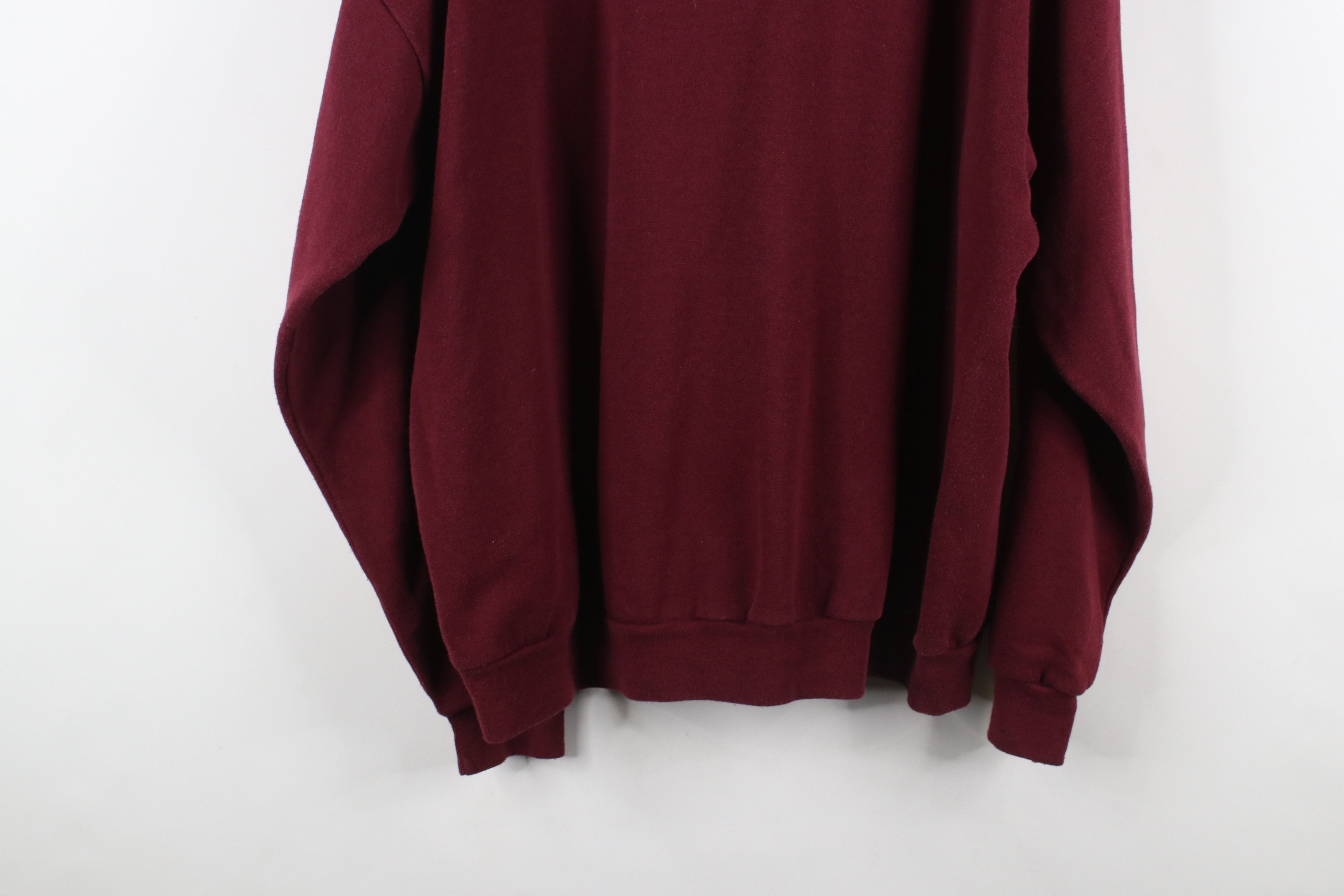 Vintage Vintage 90s Streetwear Collared Pullover Sweatshirt Red Size US XXL / EU 58 / 5 - 9 Thumbnail