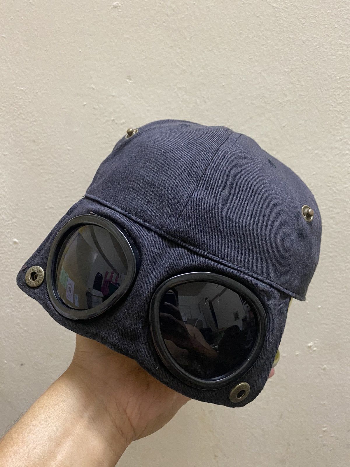 Japanese Brand × Vintage Goggle Aviator Hat Look Like Cp C Size ONE SIZE - 1 Thumbnail