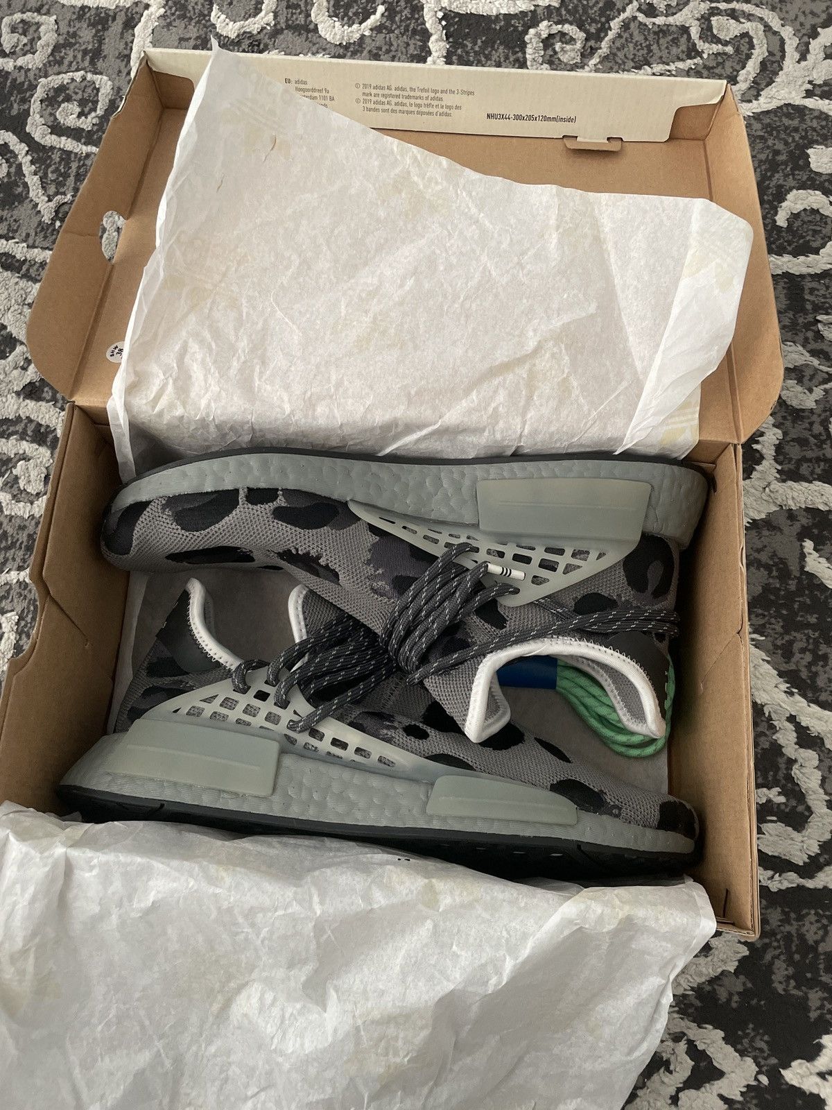 Humanrace Adidas NMD Hu Animal Print Ash Grey Size US 9 / EU 42 - 6 Thumbnail
