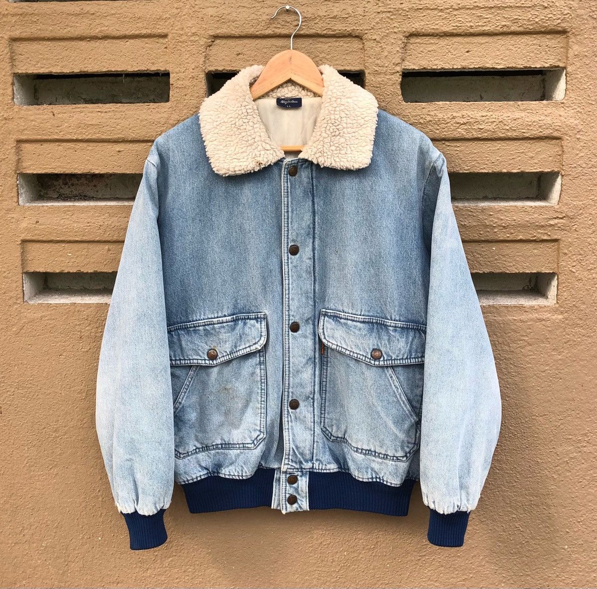 Big John Vintage Big John Oren Tab Distressed Denim Jacket Size US L / EU 52-54 / 3 - 1 Thumbnail