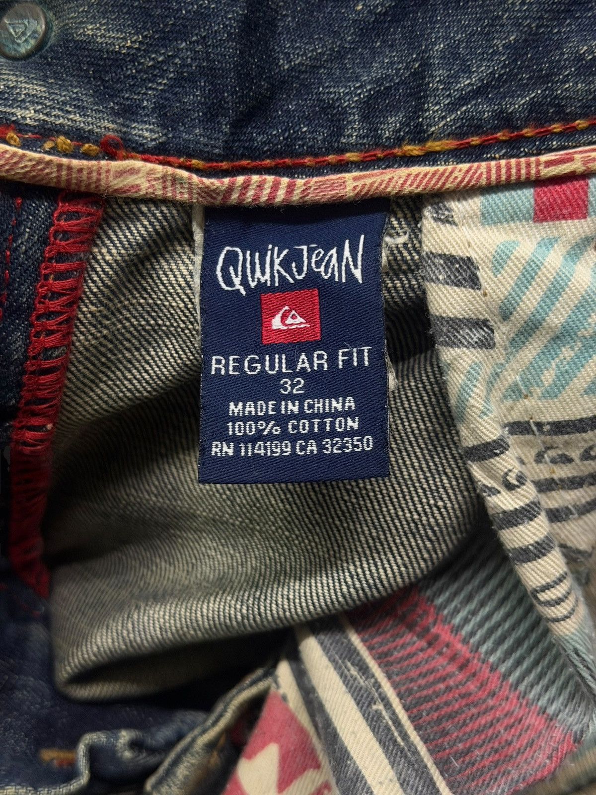 Quiksilver Vintage Y2K Quiksilver QuikJean Japanese Denim Jeans | W35 Size US 35 - 11 Thumbnail