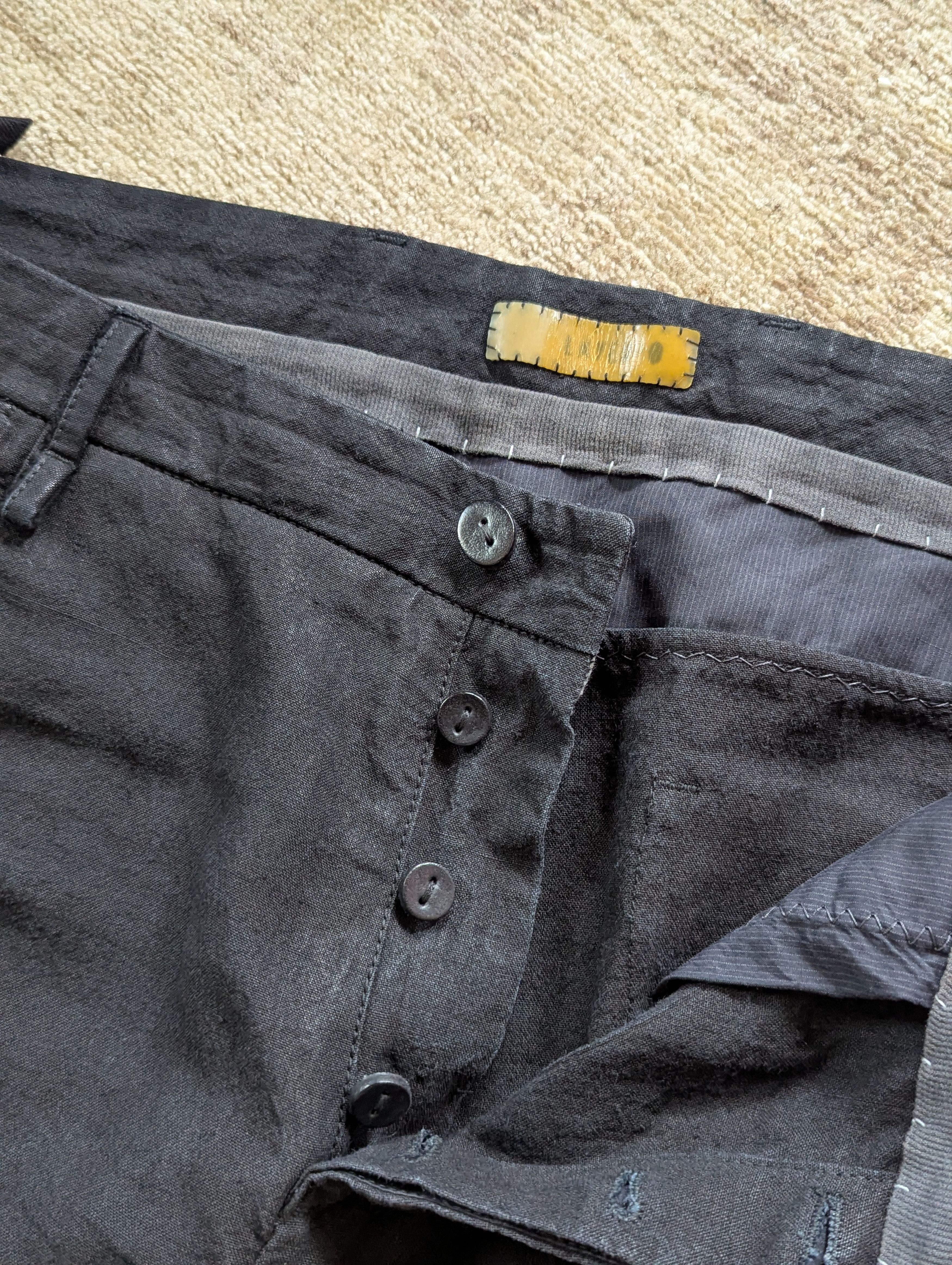 Layer-0 5P. Pant 110 Ramie - Black - Size 52 Size US 36 / EU 52 - 5 Thumbnail