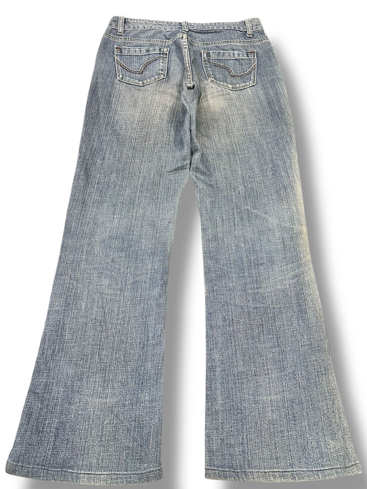 Japanese Brand Vintage Theoria Jeans With Flare Wideleg Style Faded Wash Size US 30 / EU 46 - 2 Thumbnail