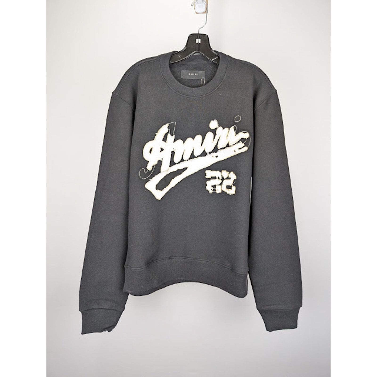 Amiri o1rshd1 Amiri 22 Crewneck Sweatshirt in Black Size US S / EU 44-46 / 1 - 1 Thumbnail